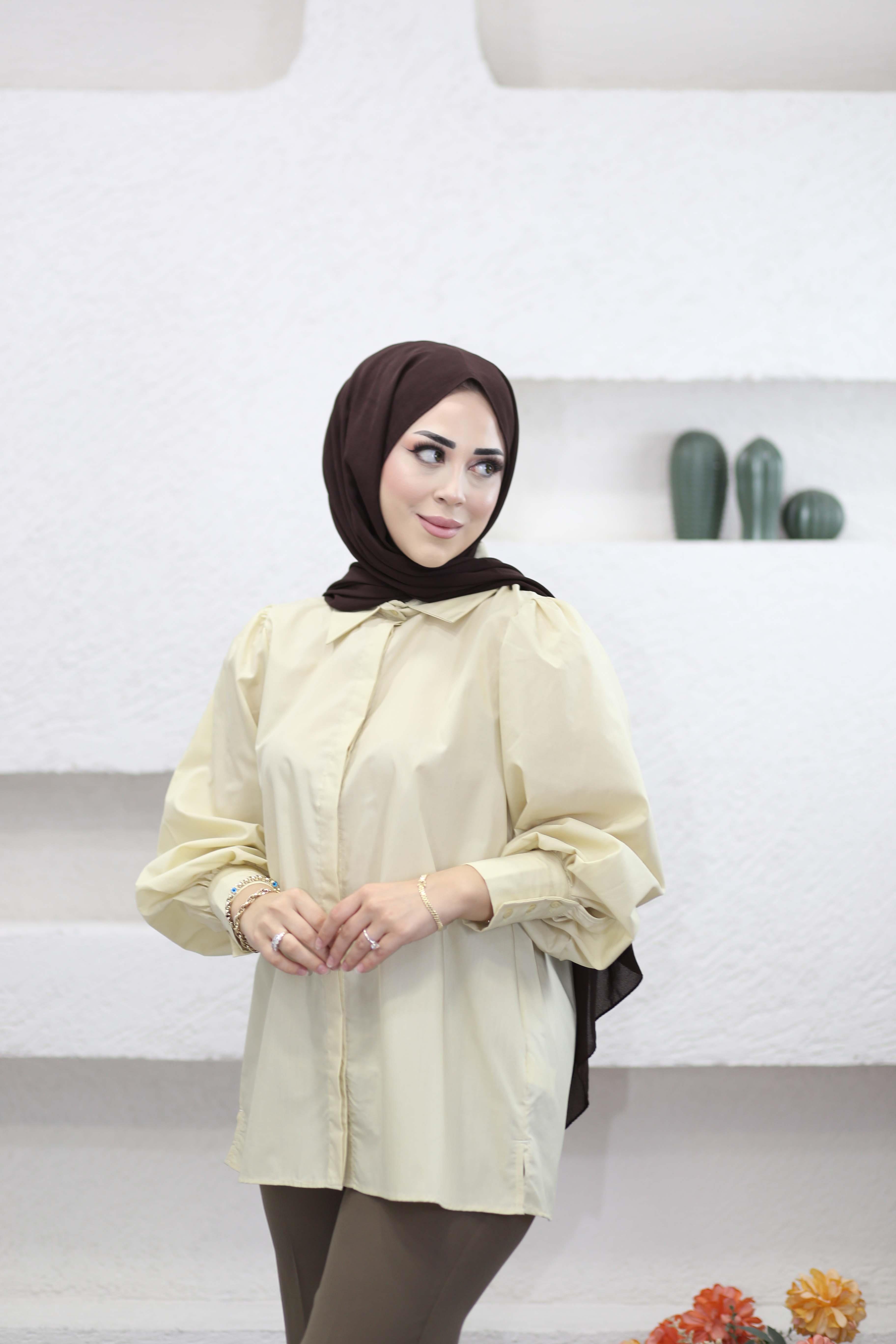 Premium Poplin Gömlek Tereyağ 26014