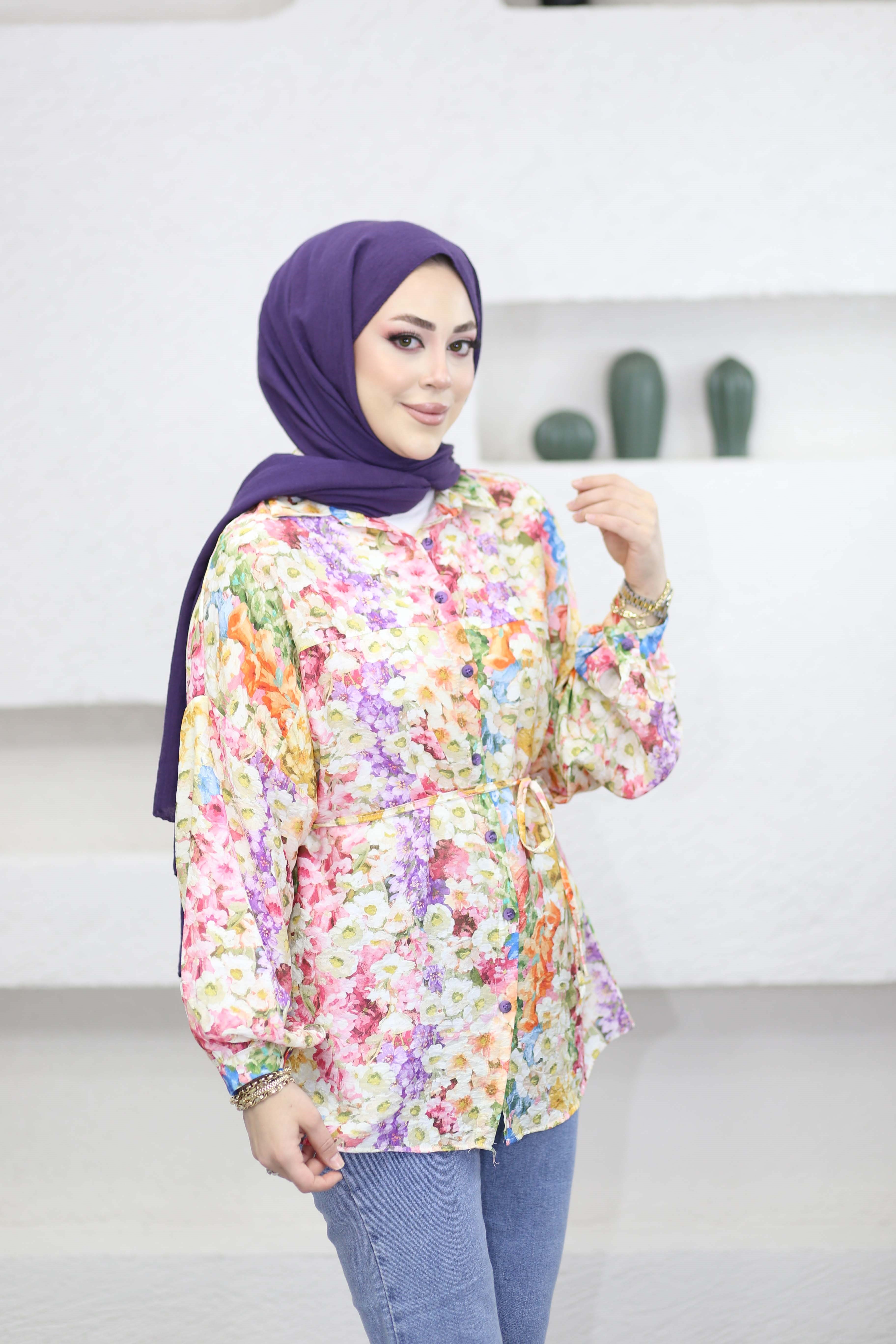 Yasemin Gömlek Rengarenk 2311