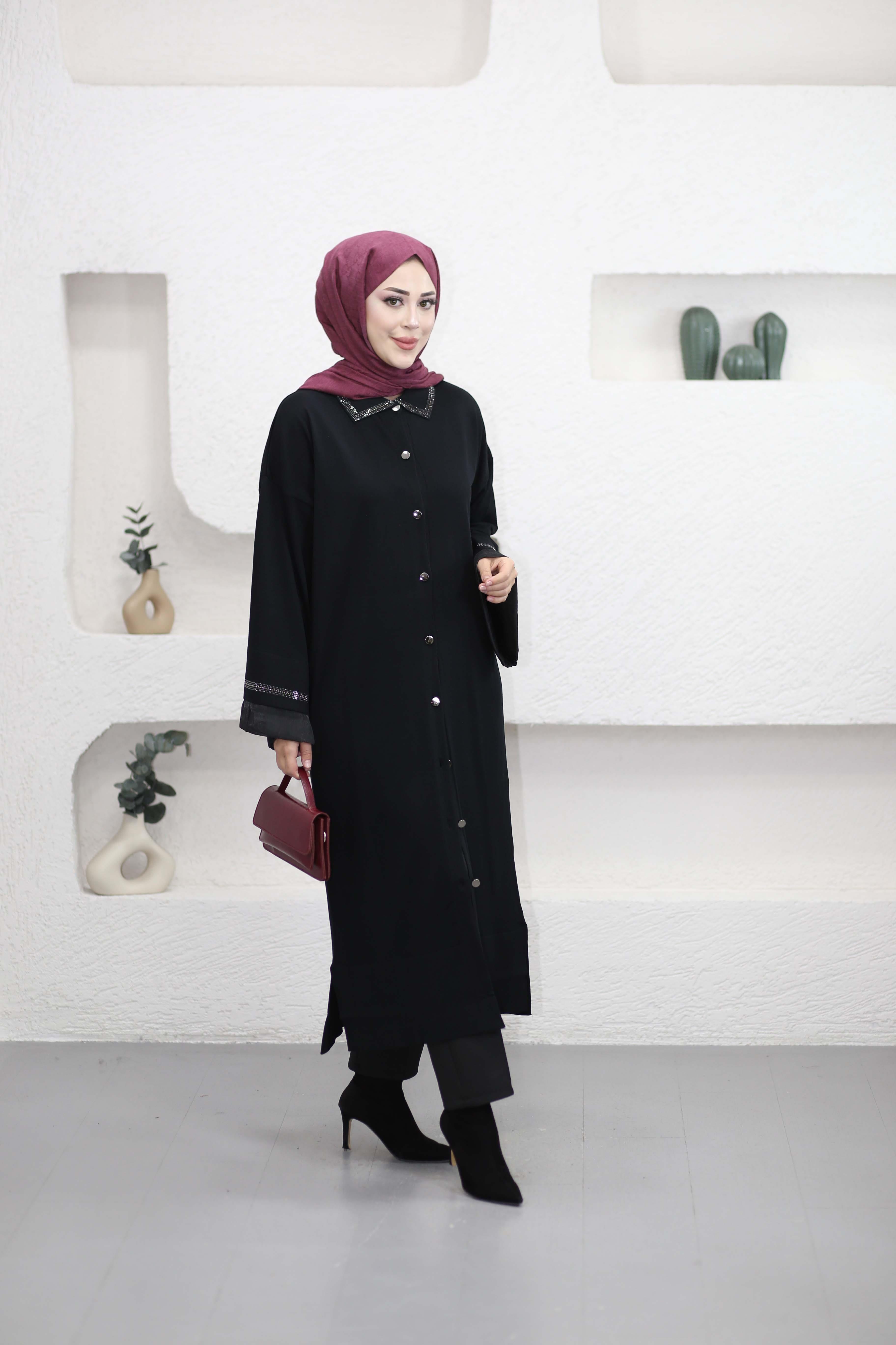 Ferace Hırka Siyah 262