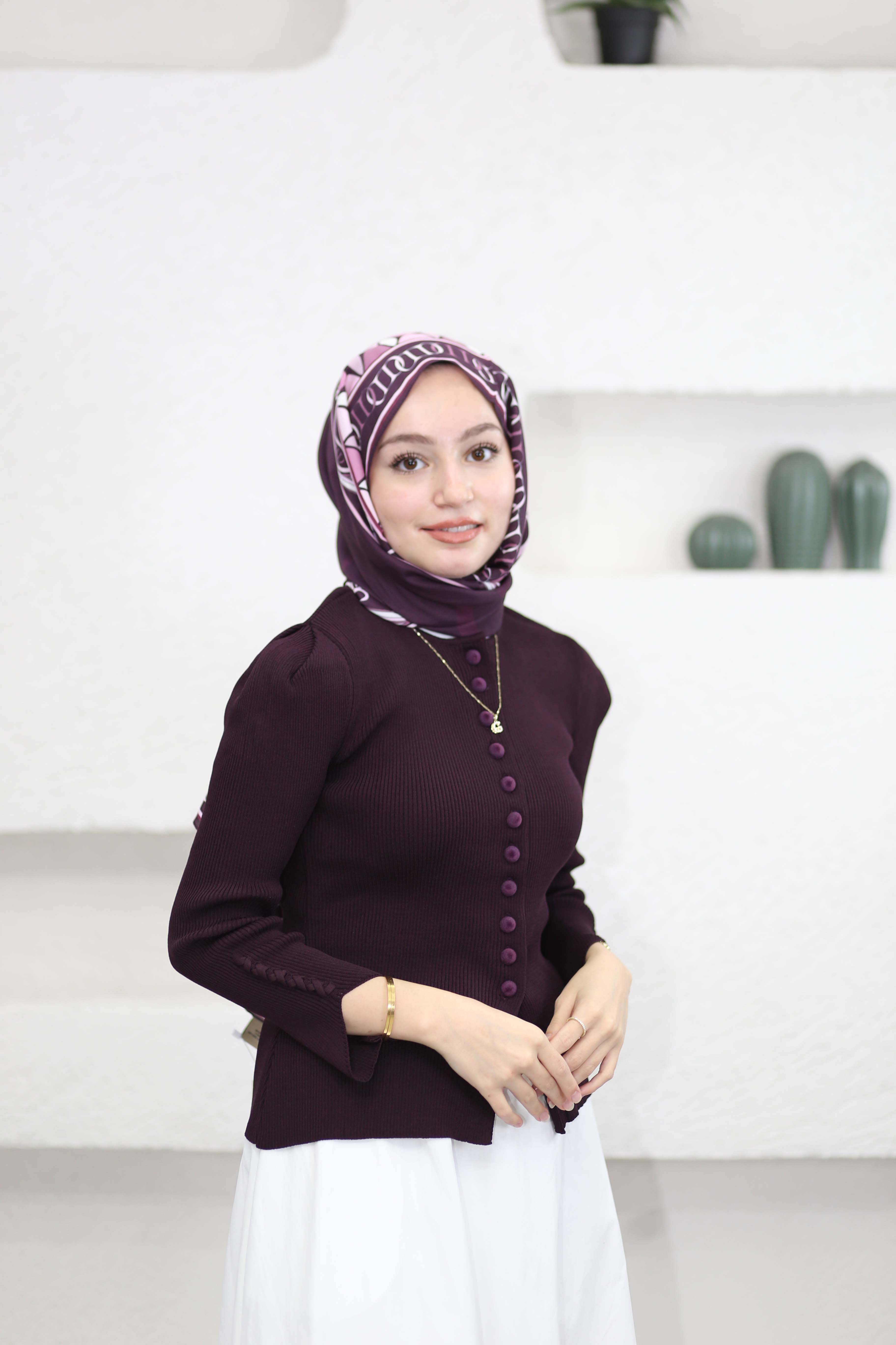 Mini Hırka Mürdüm 140687