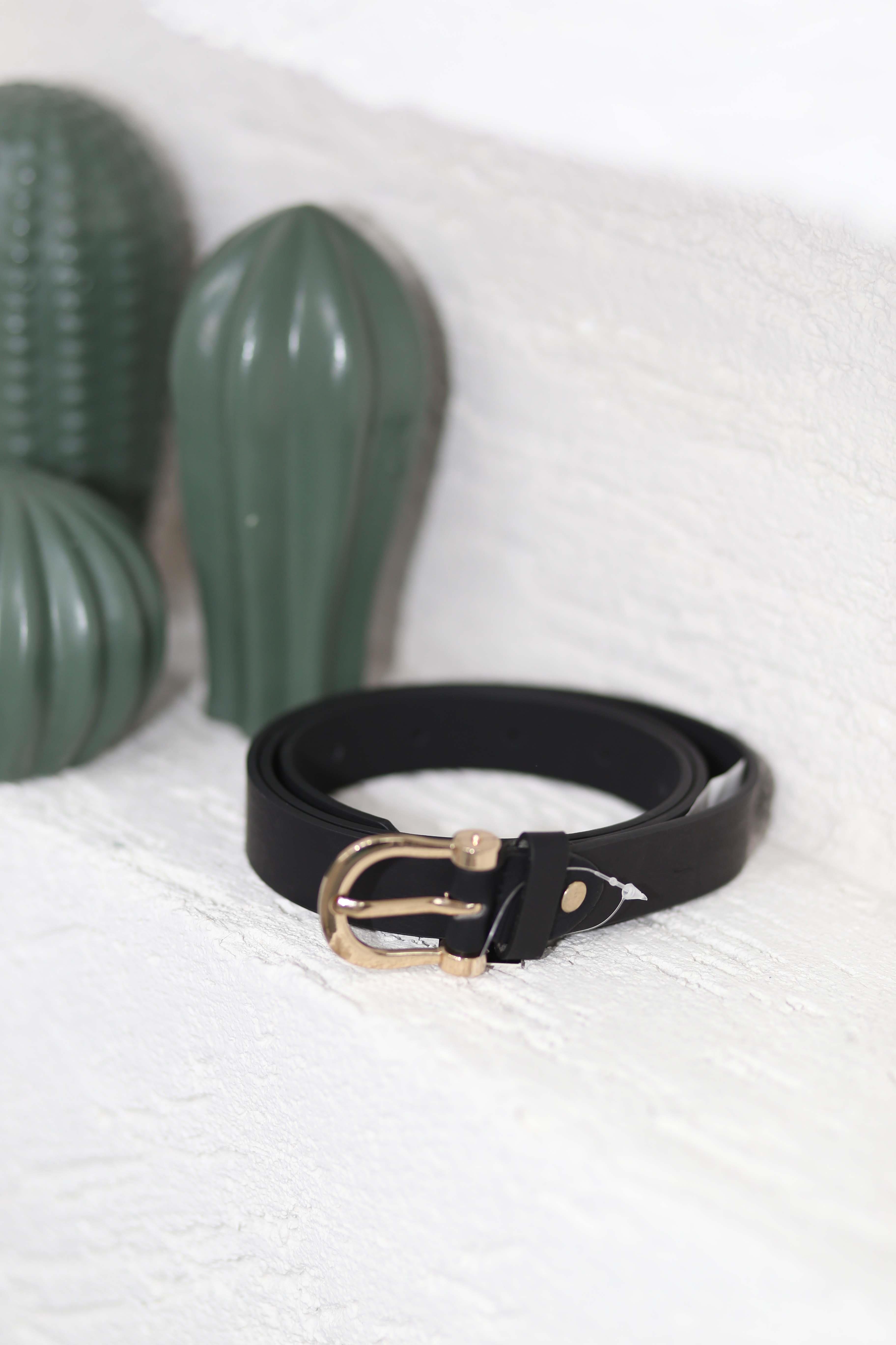 Düz Deri Kemer Gold 5605