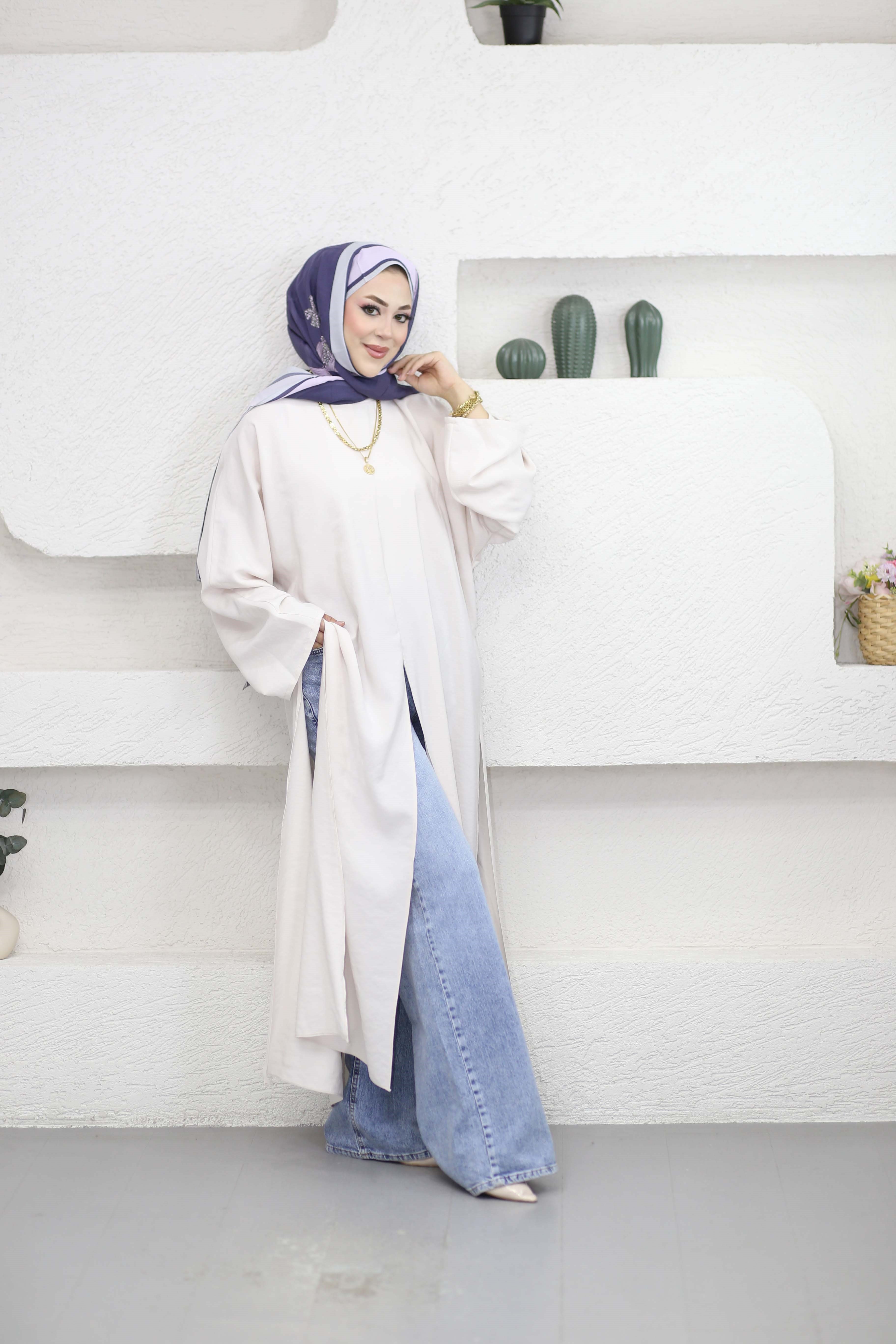 Feraye Tunik Krem 2797