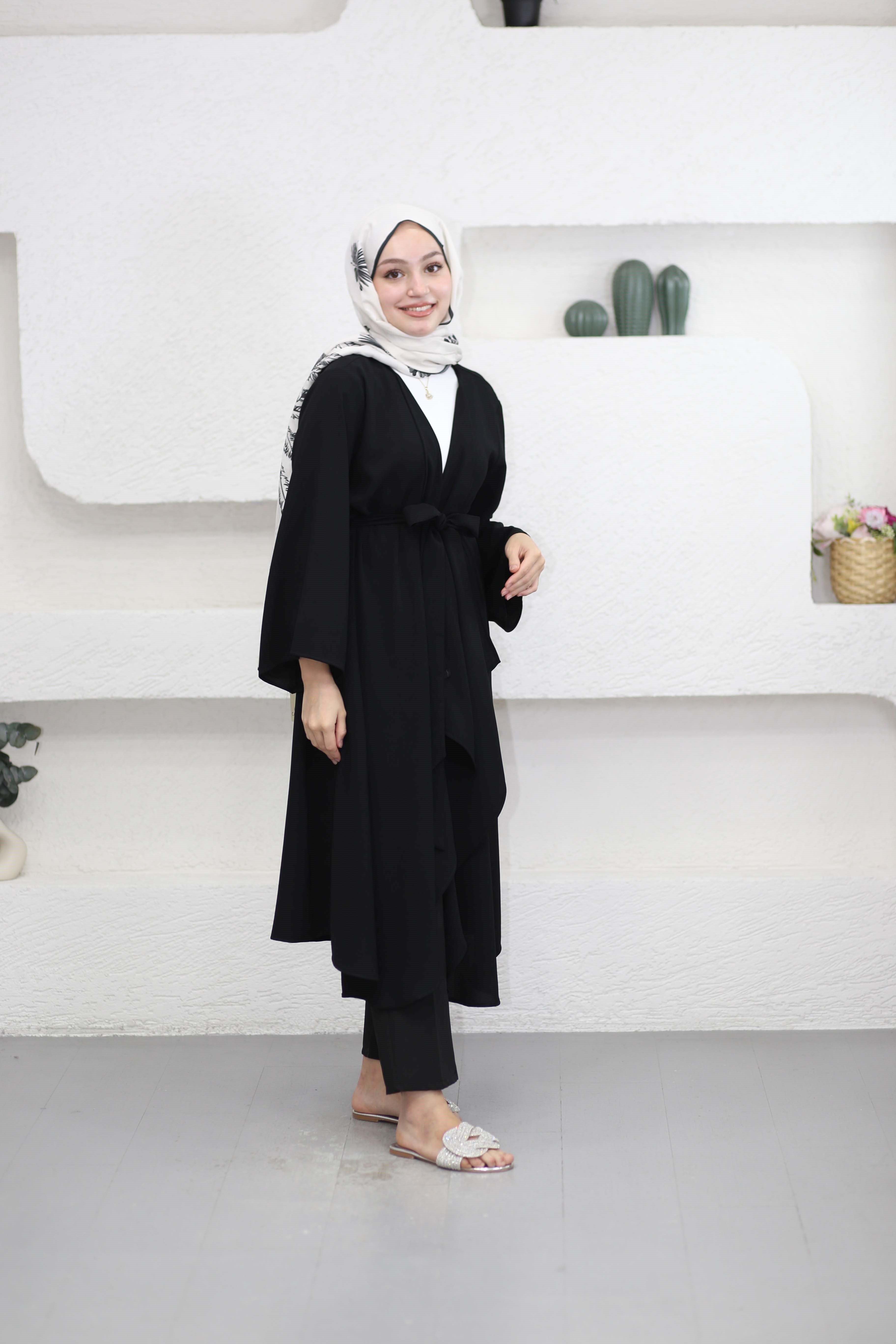 Ferda Kimono Siyah 9441