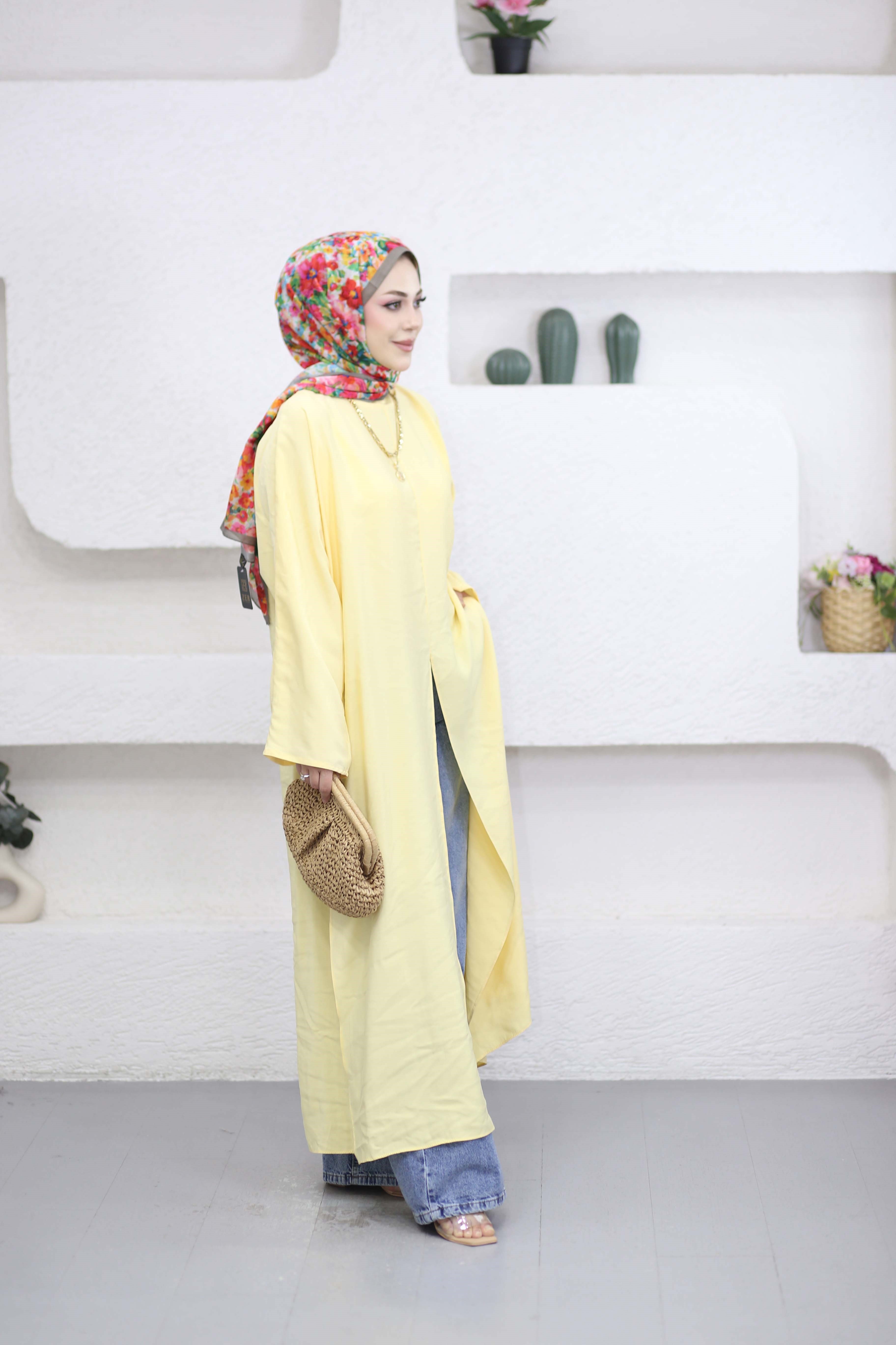 Feraye Tunik Sarı 2797