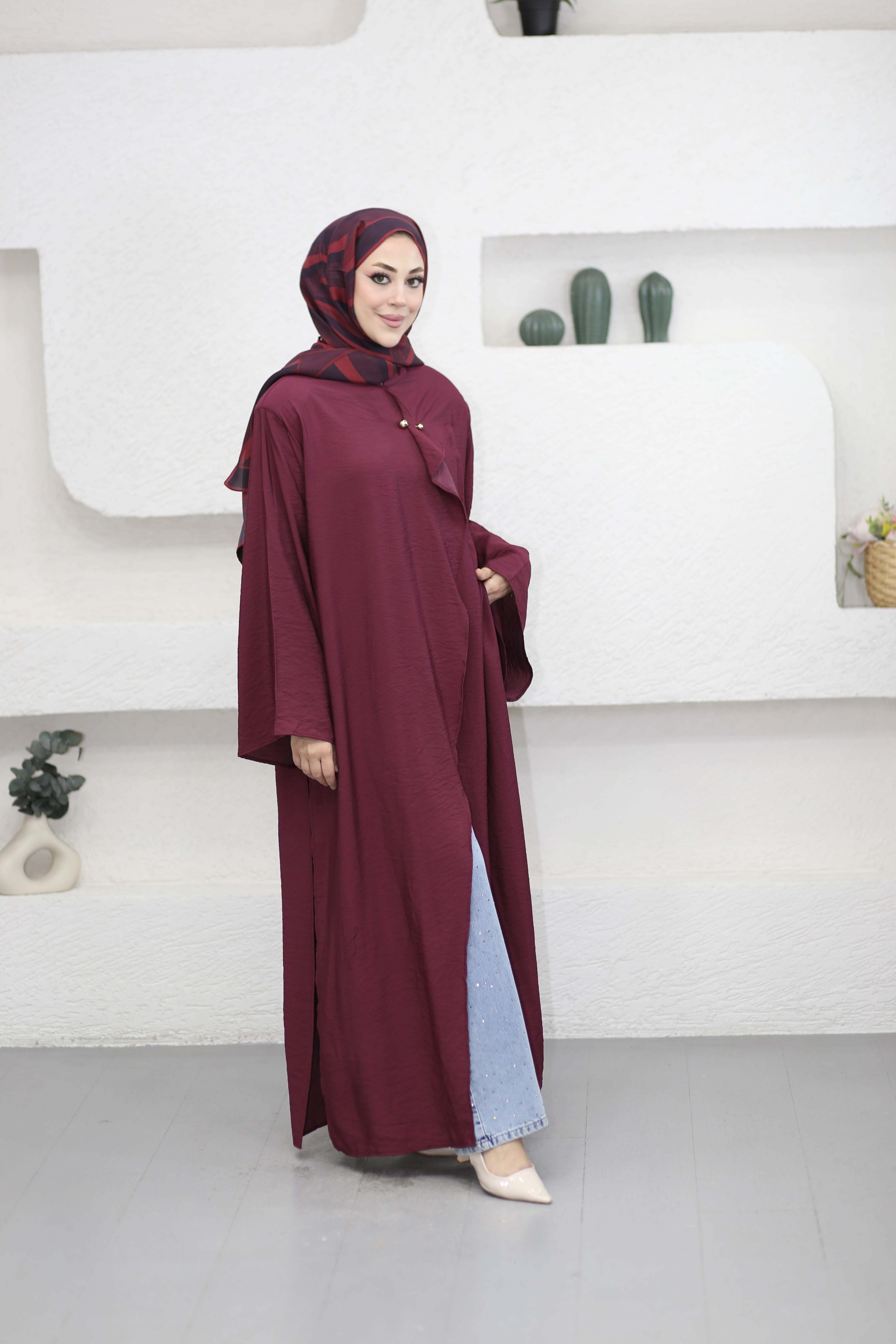 Nazan Tunik Bordo 9017