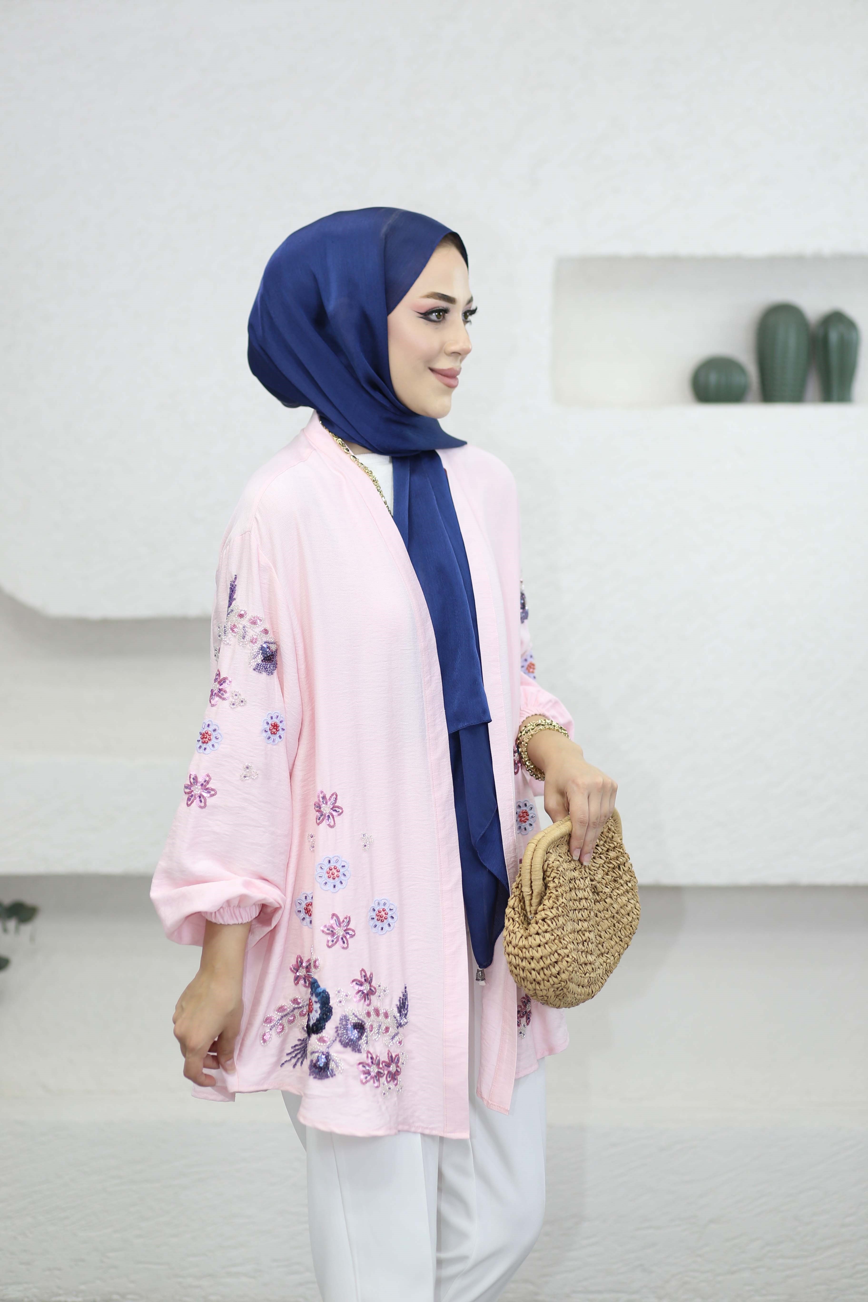 Elisa Kimono Pembe 26113