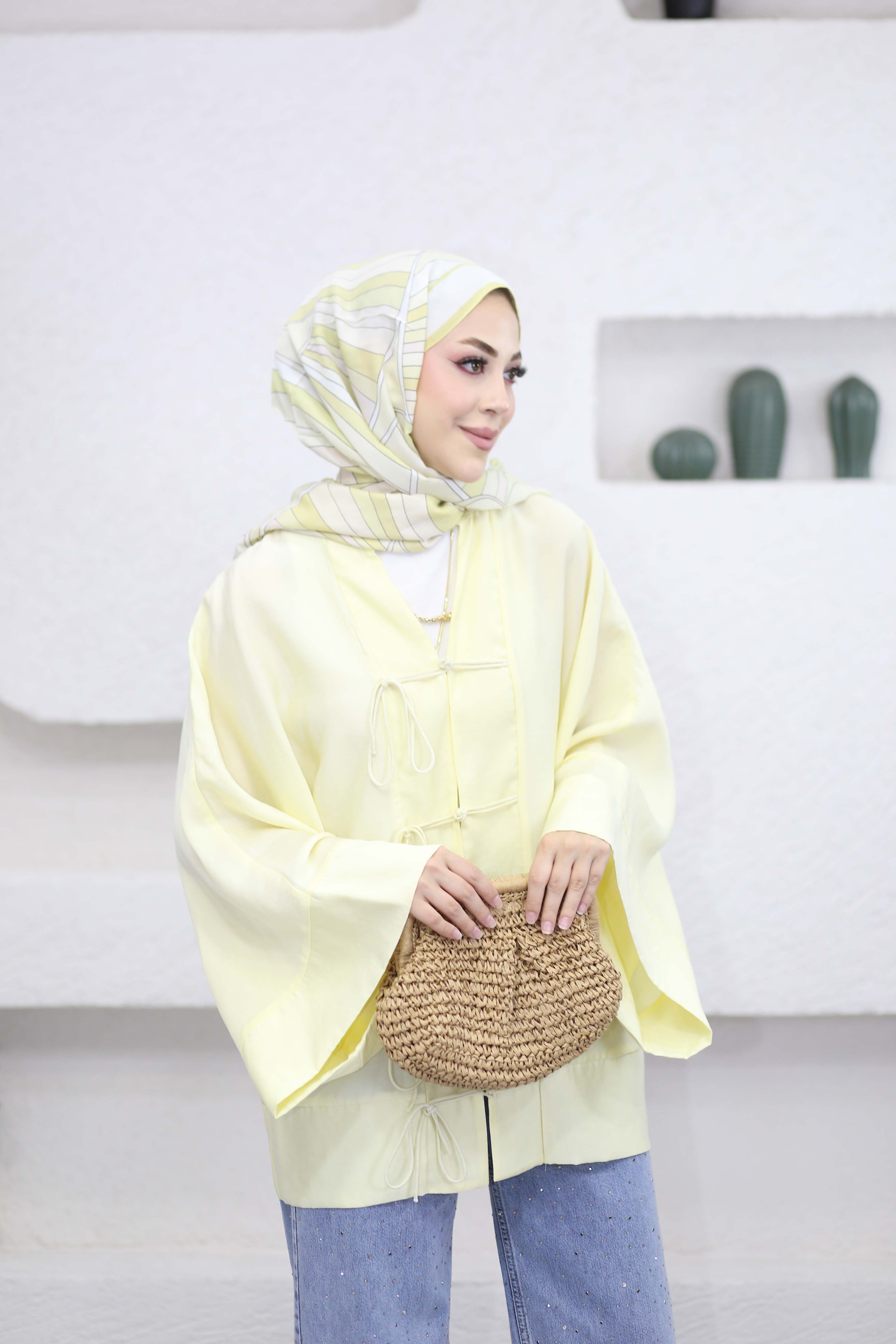 Melina Kimono Sarı 040