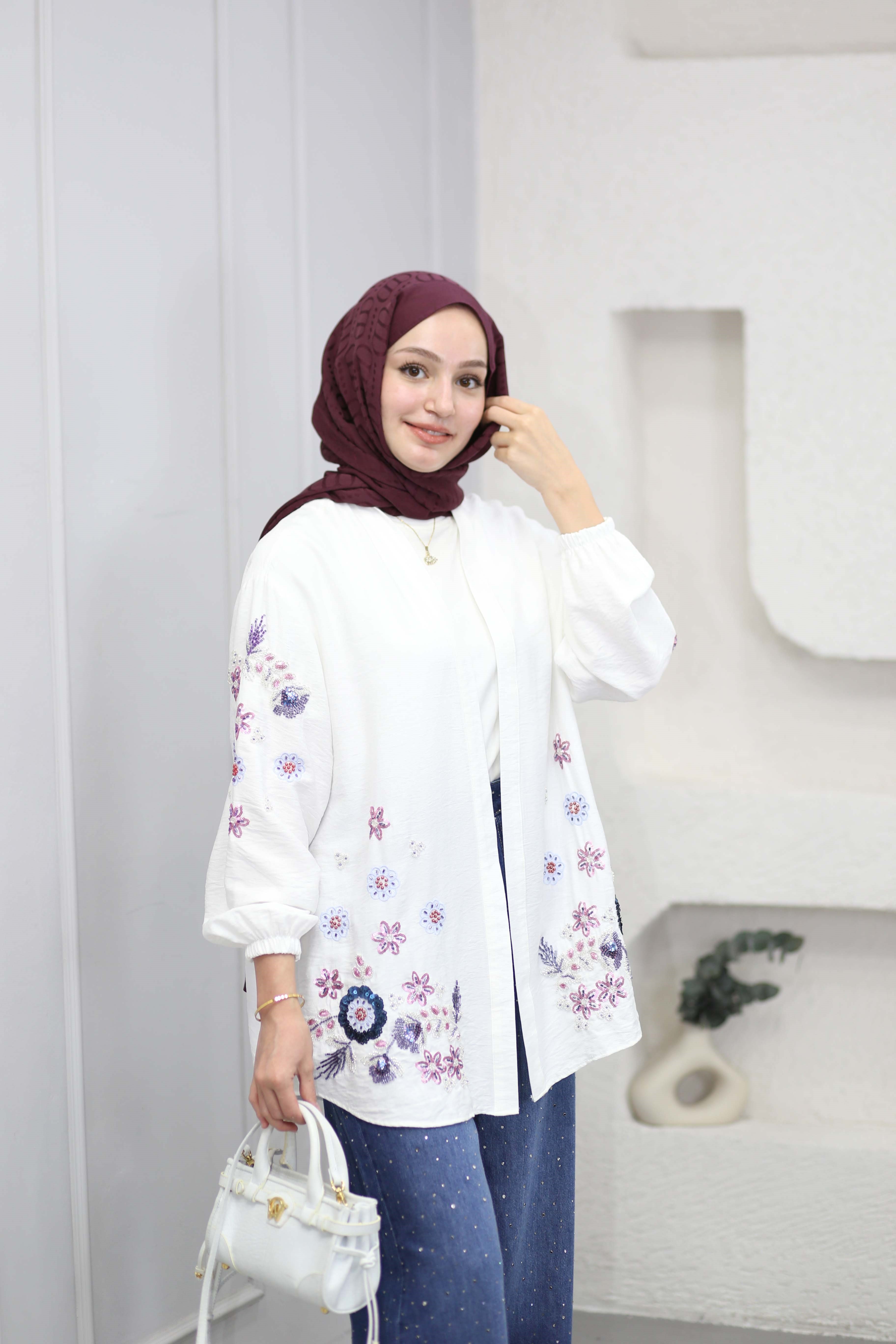 Elisa Kimono Beyaz 26113