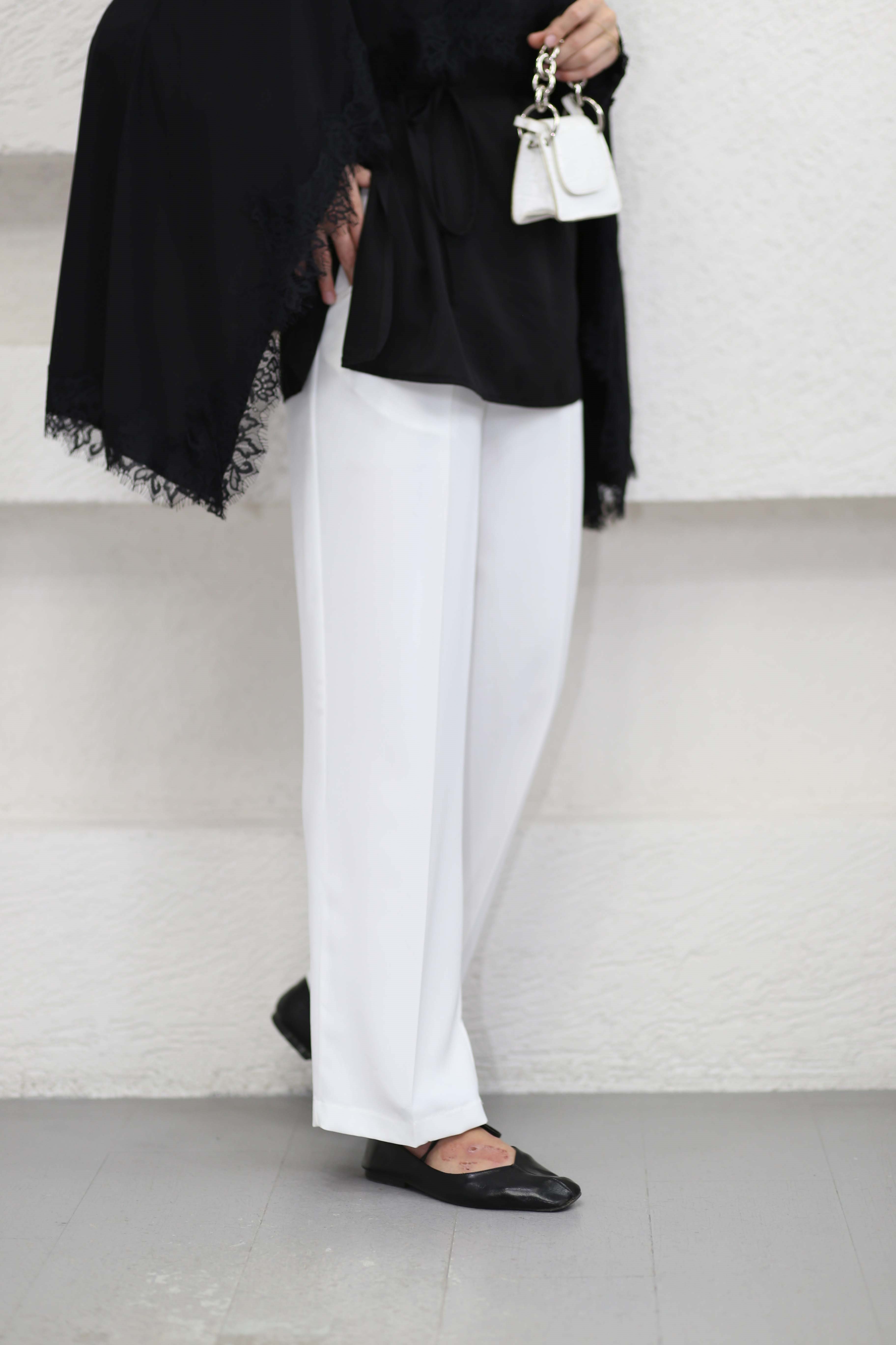 Nora Pantolon Beyaz 2896