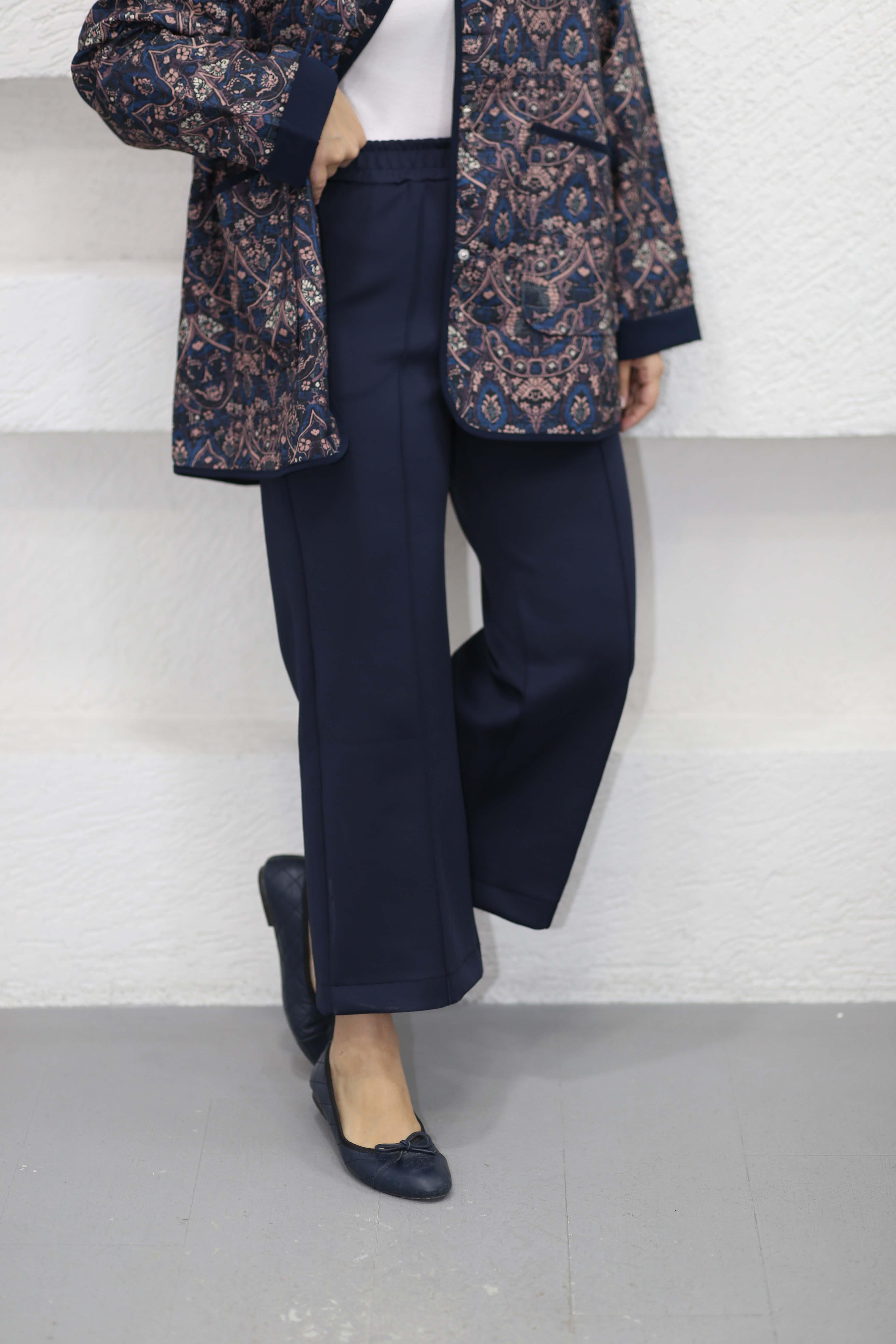 Çimalı Boru Pantolon Lacivert 205