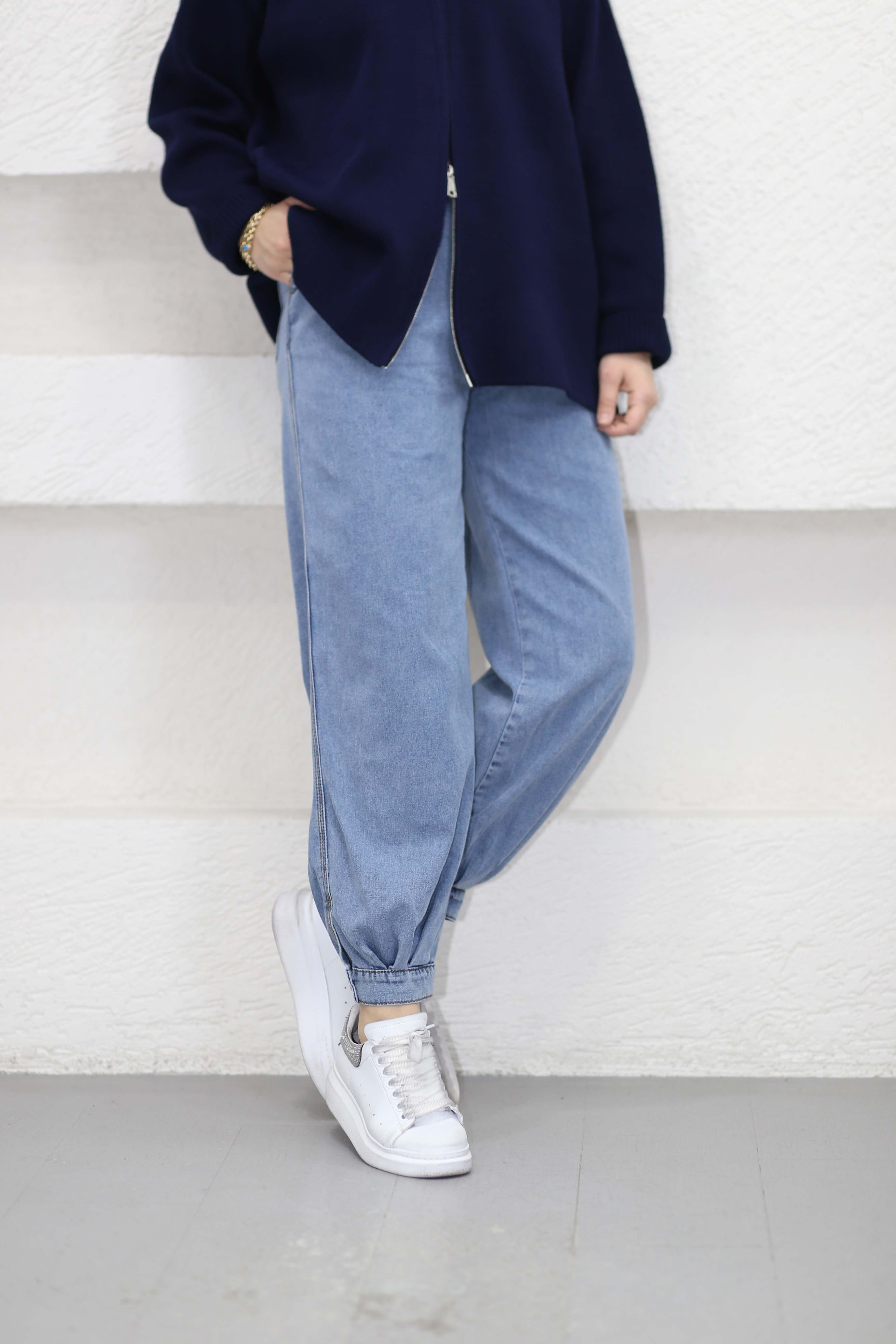 Denim Balon Pantolon Açık Mavi 2800