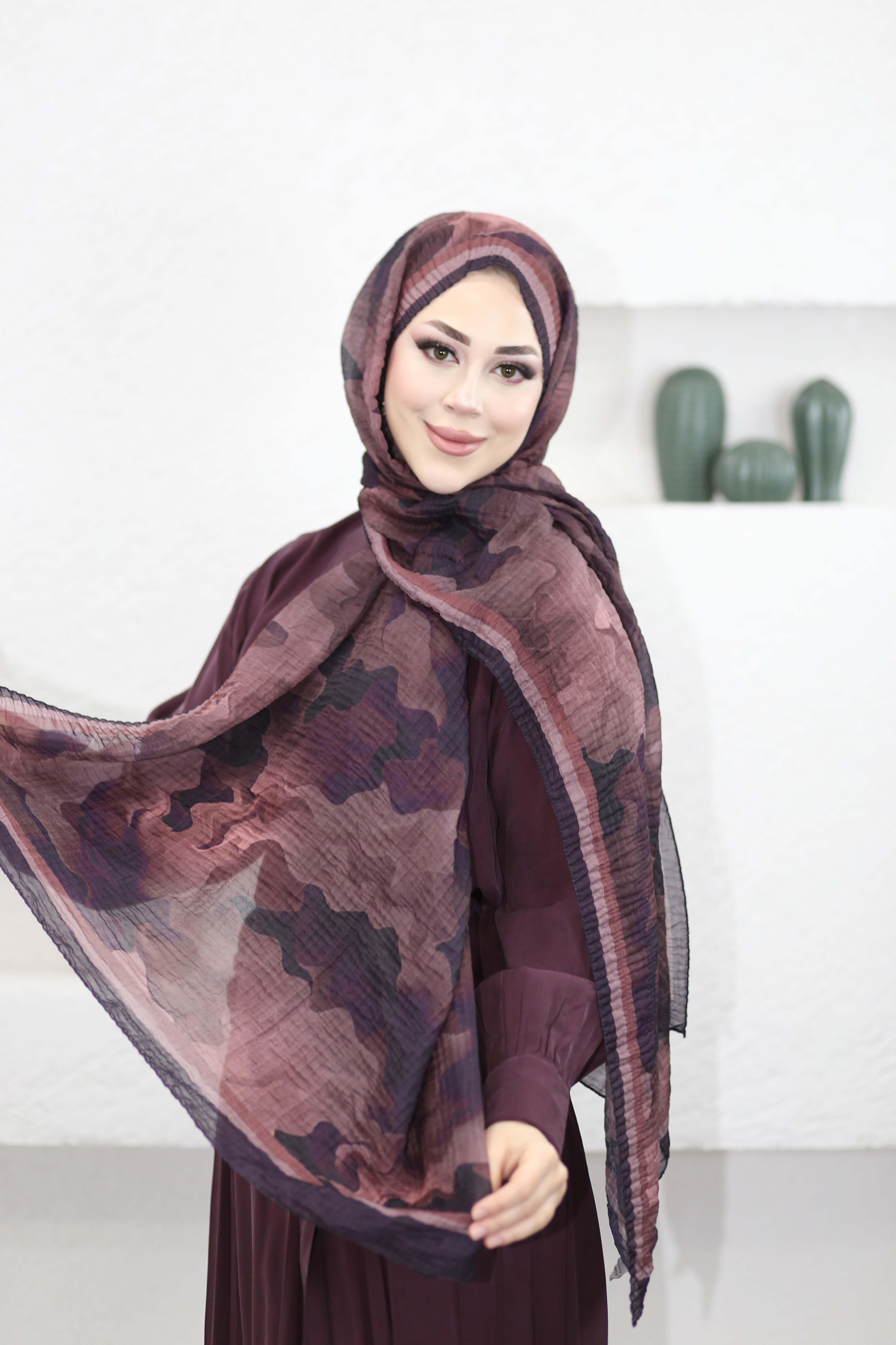 Bella Müslin Şal Gül Kurusu 1511