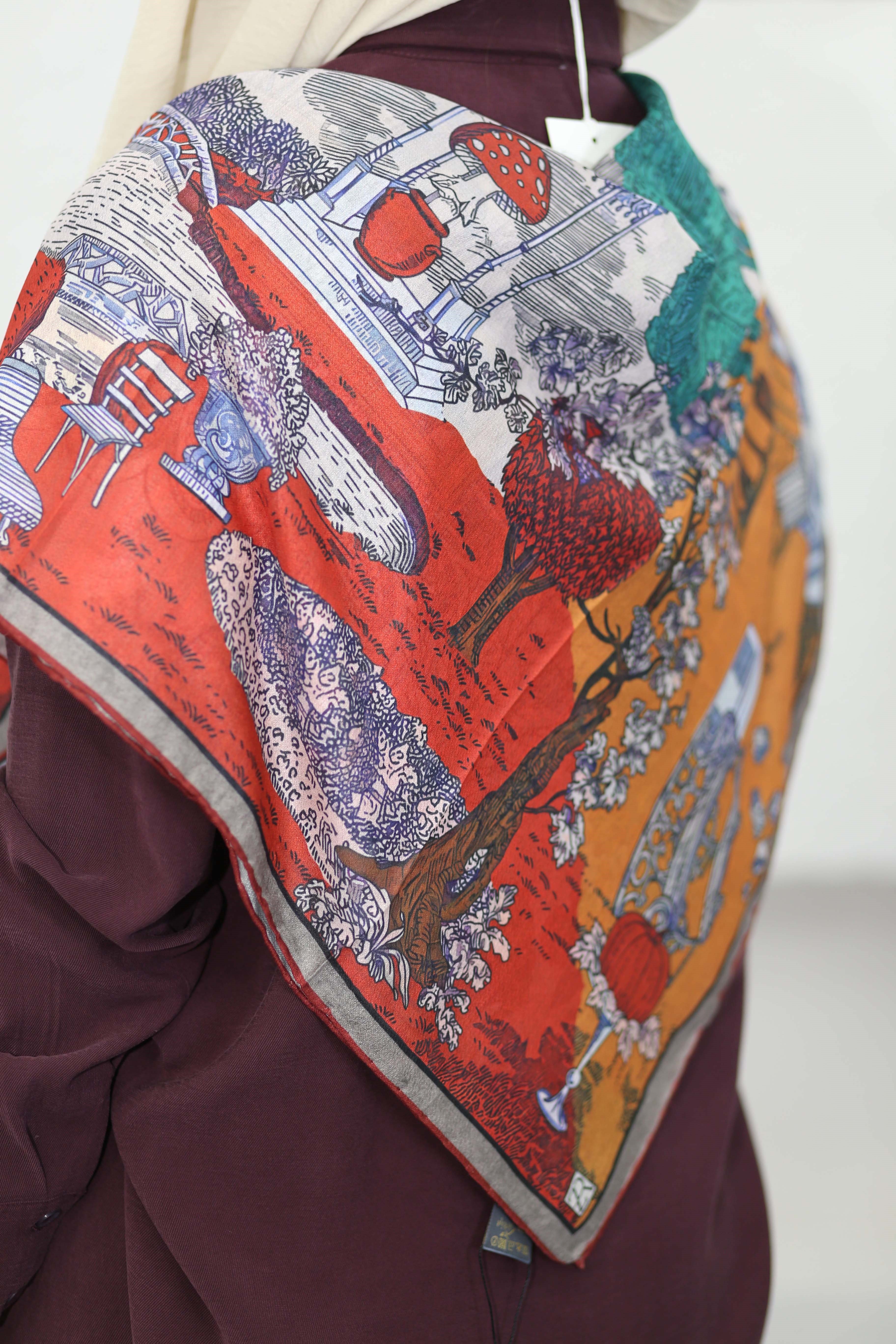 Bürümcük Eşarp Bordo 3610