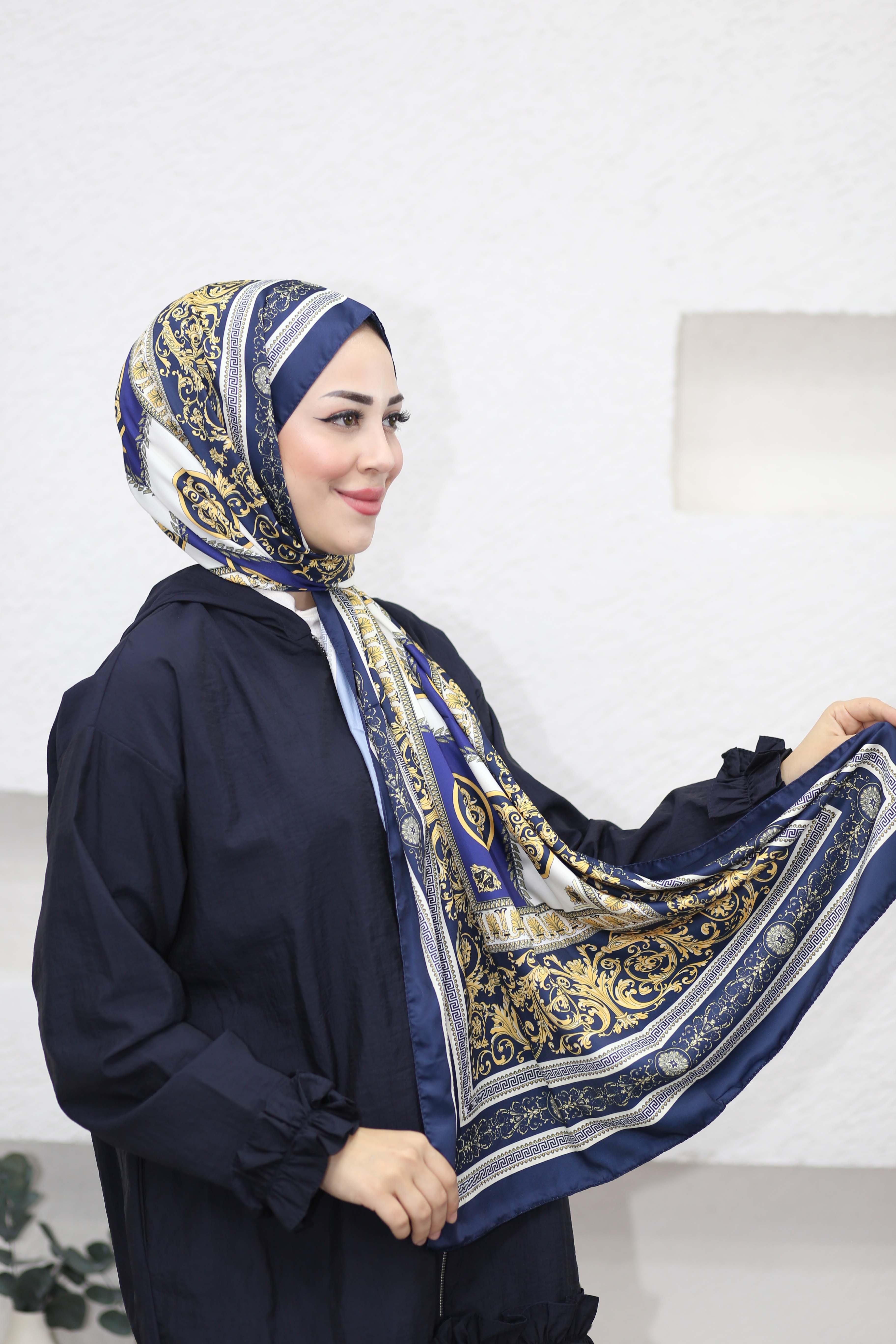 Tuğra Şal Lacivert 5461