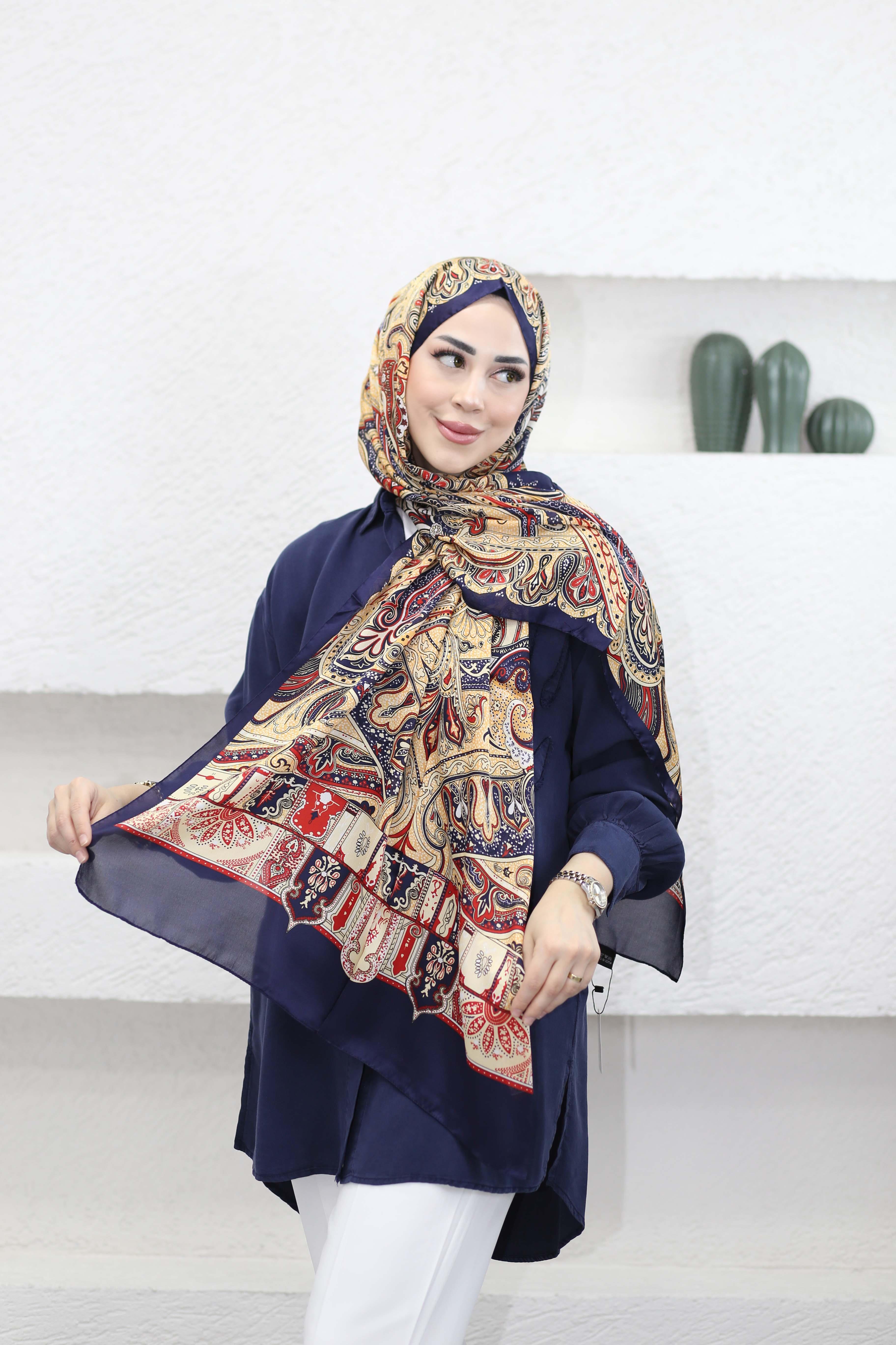 Paris Şal Lacivert 5201