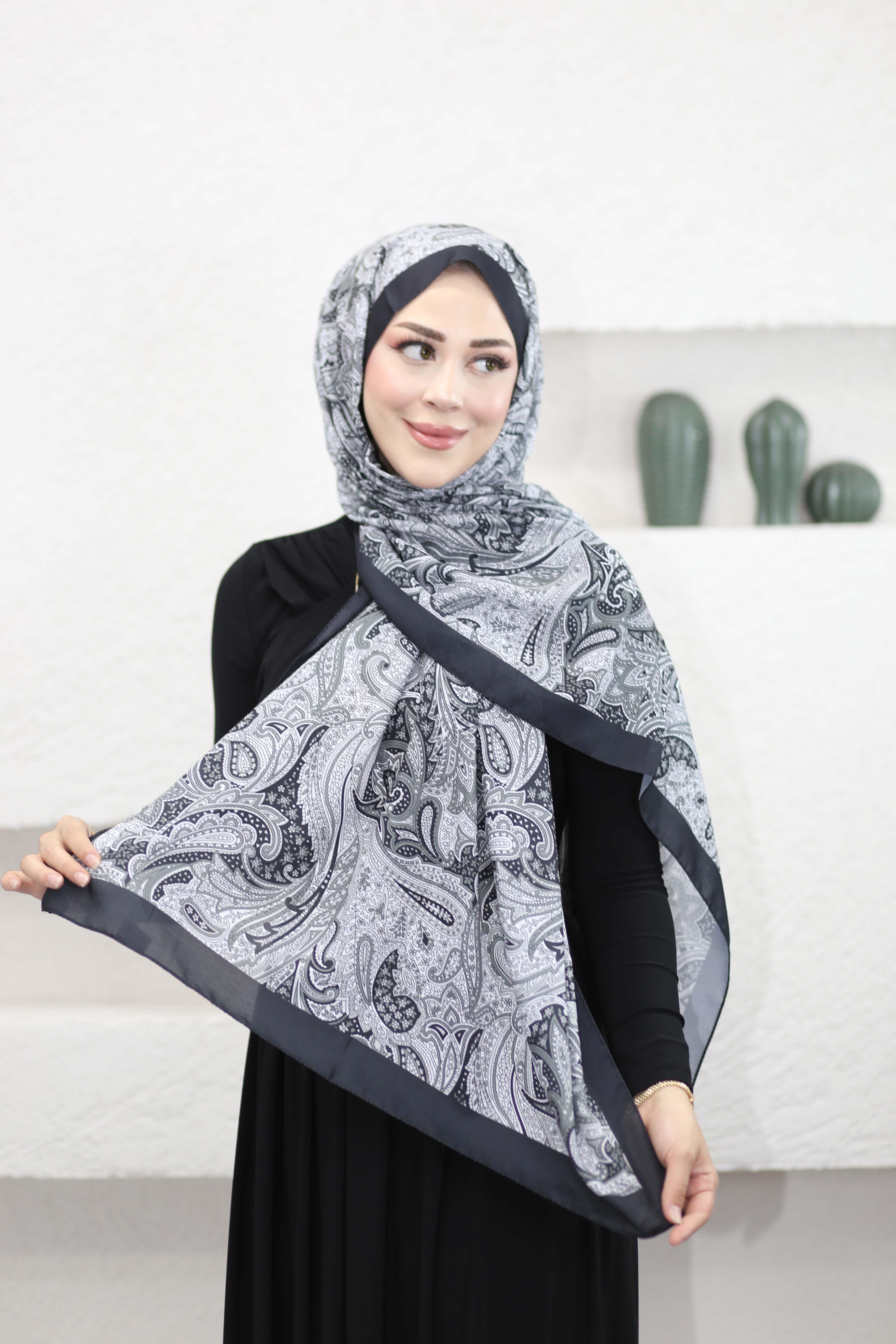 Sarmaşık Şal Siyah 5341