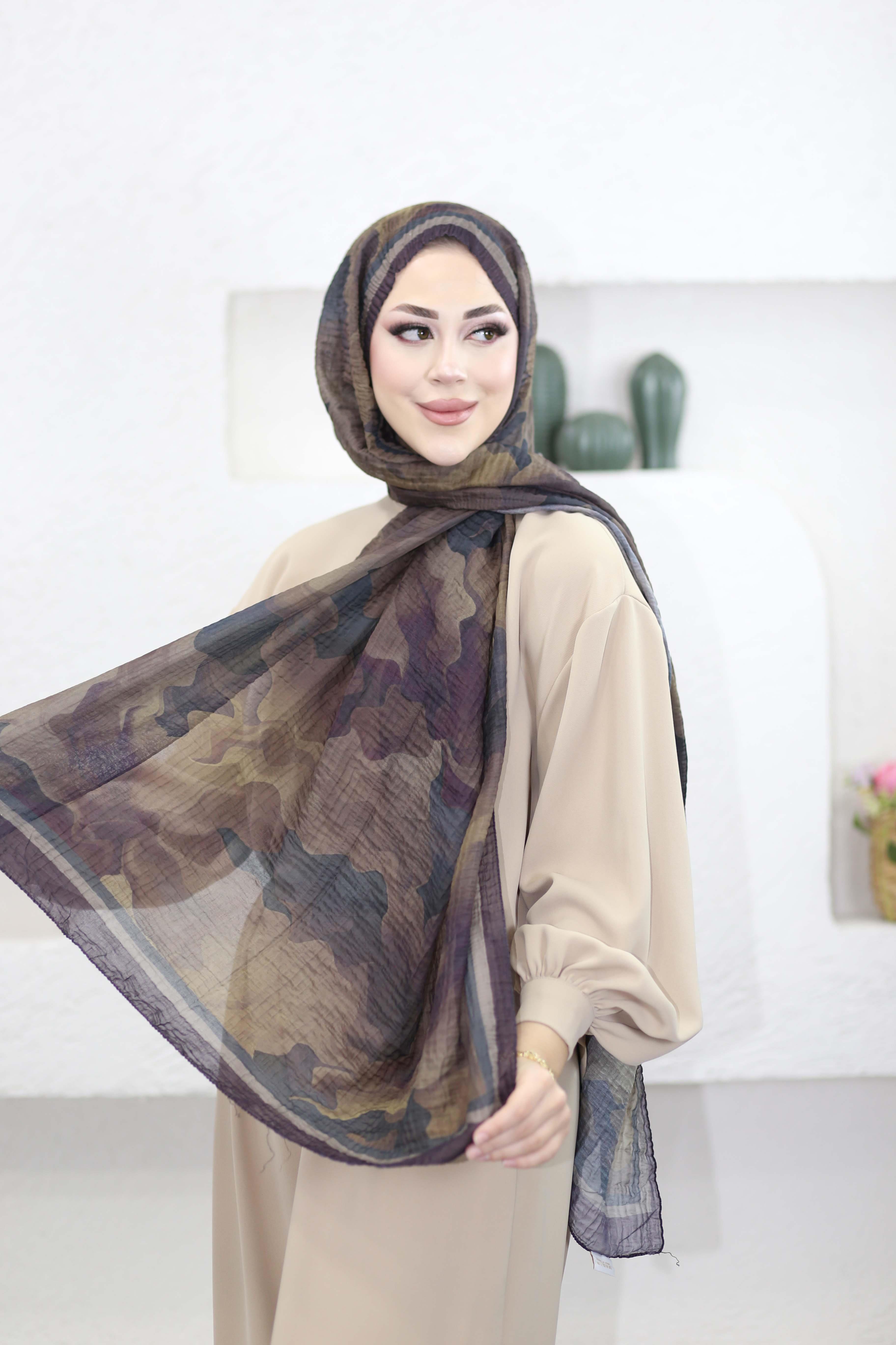 Bella Müslin Şal Mor 1511