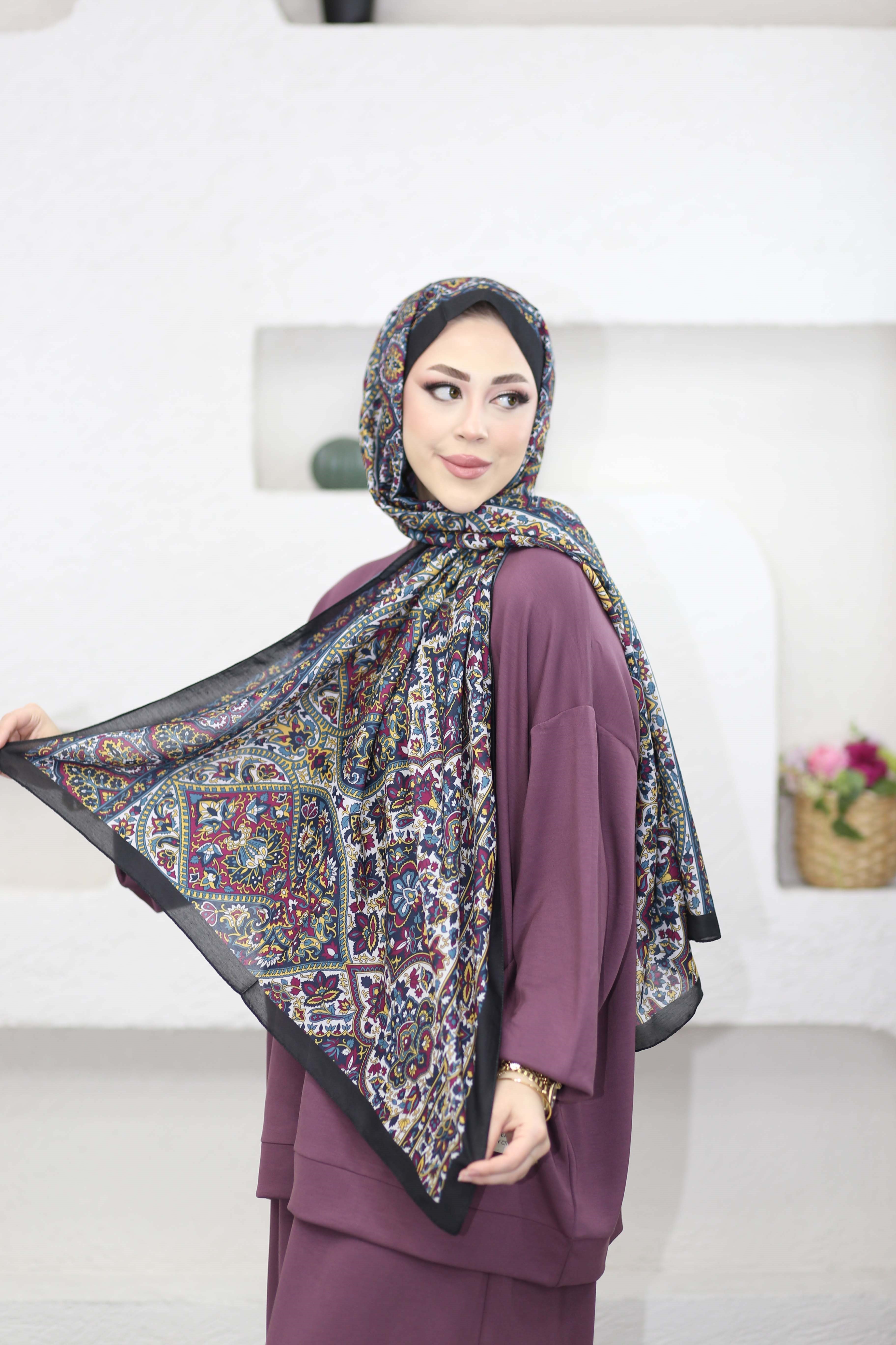 Bloom Şal Siyah 7011