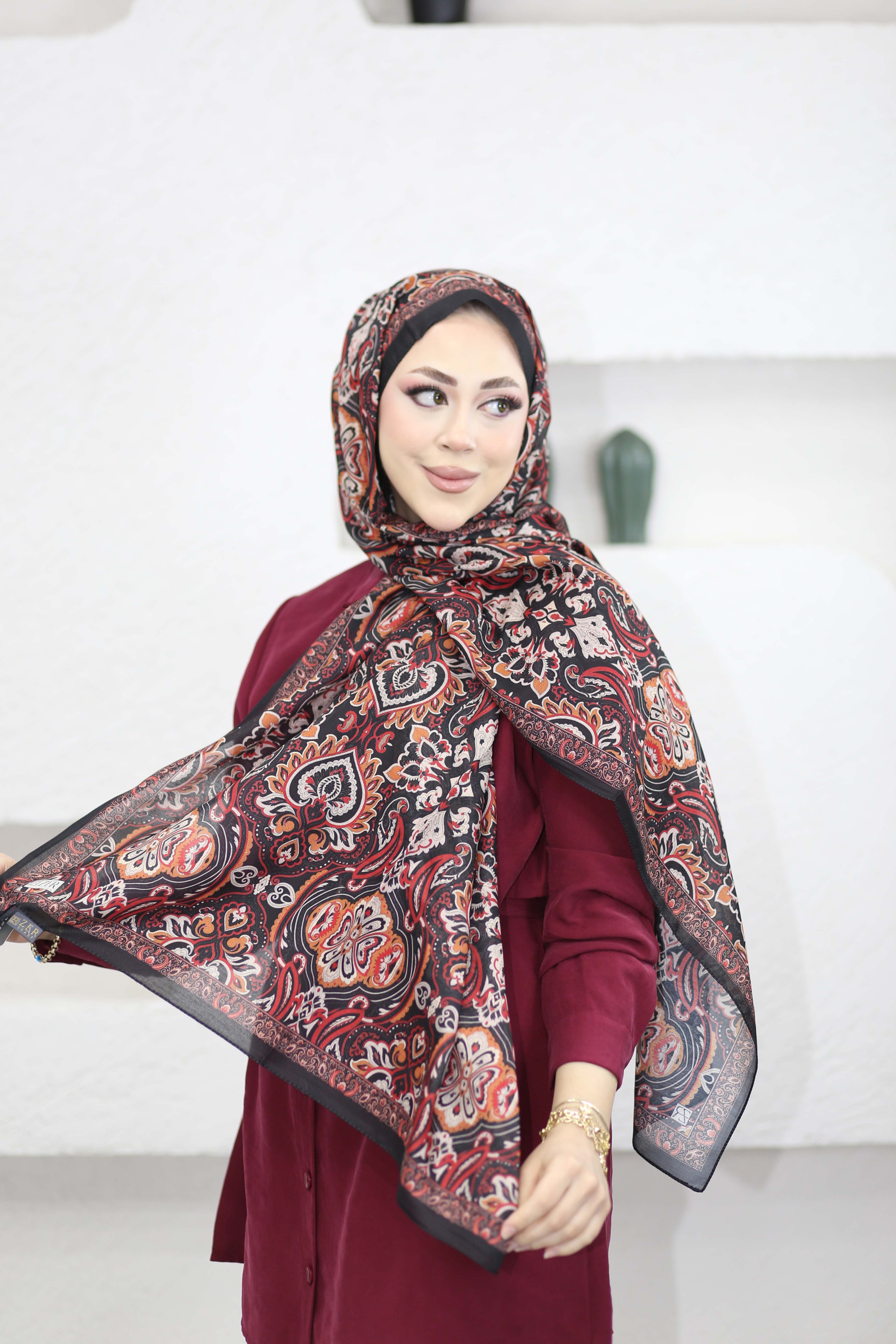 Zerda Şal Siyah 8342