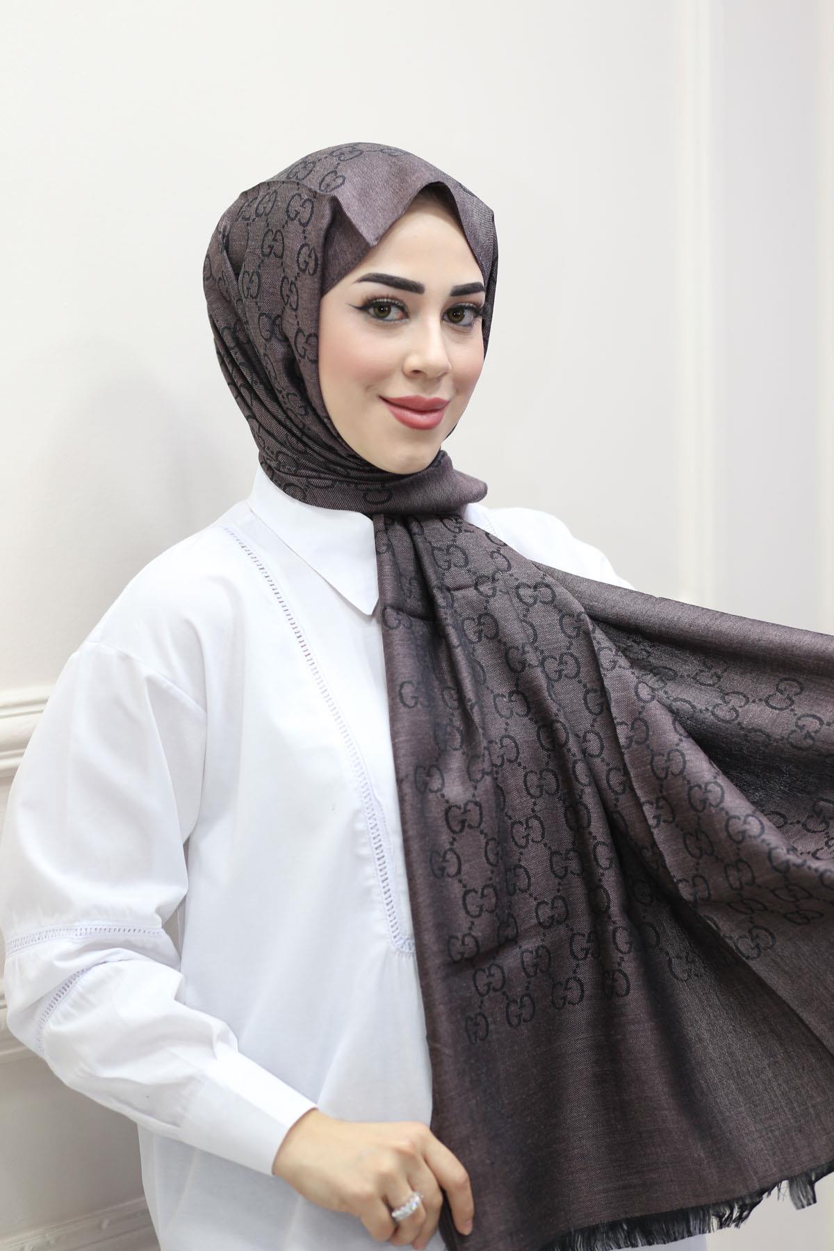 Gucci Desen Şal Acı Kahve 1867