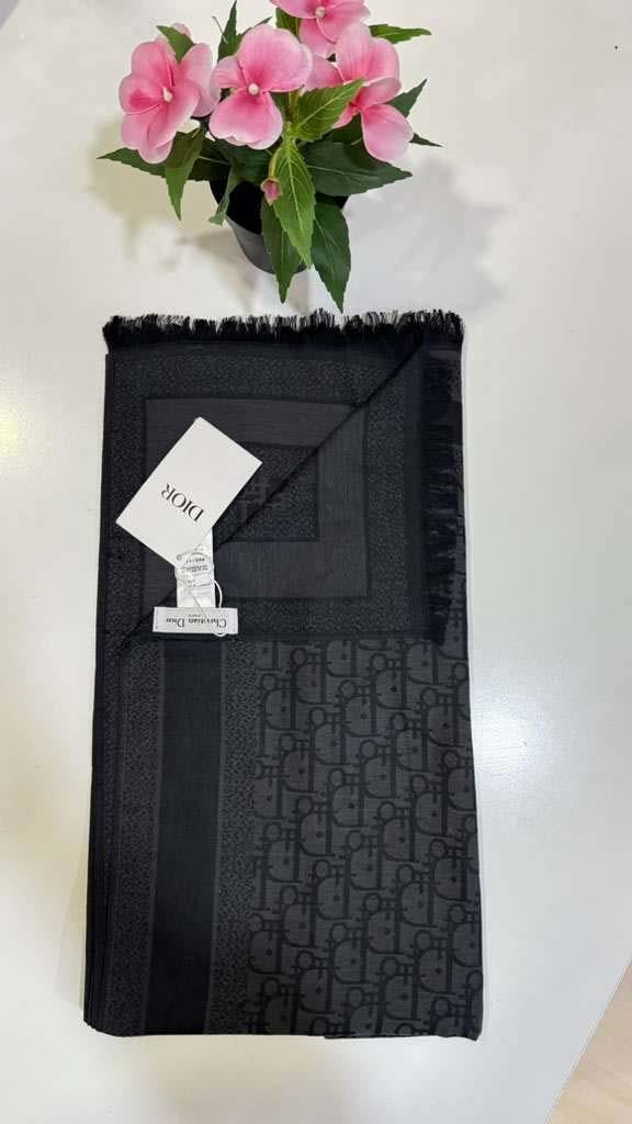 Dior Şal Siyah 5909