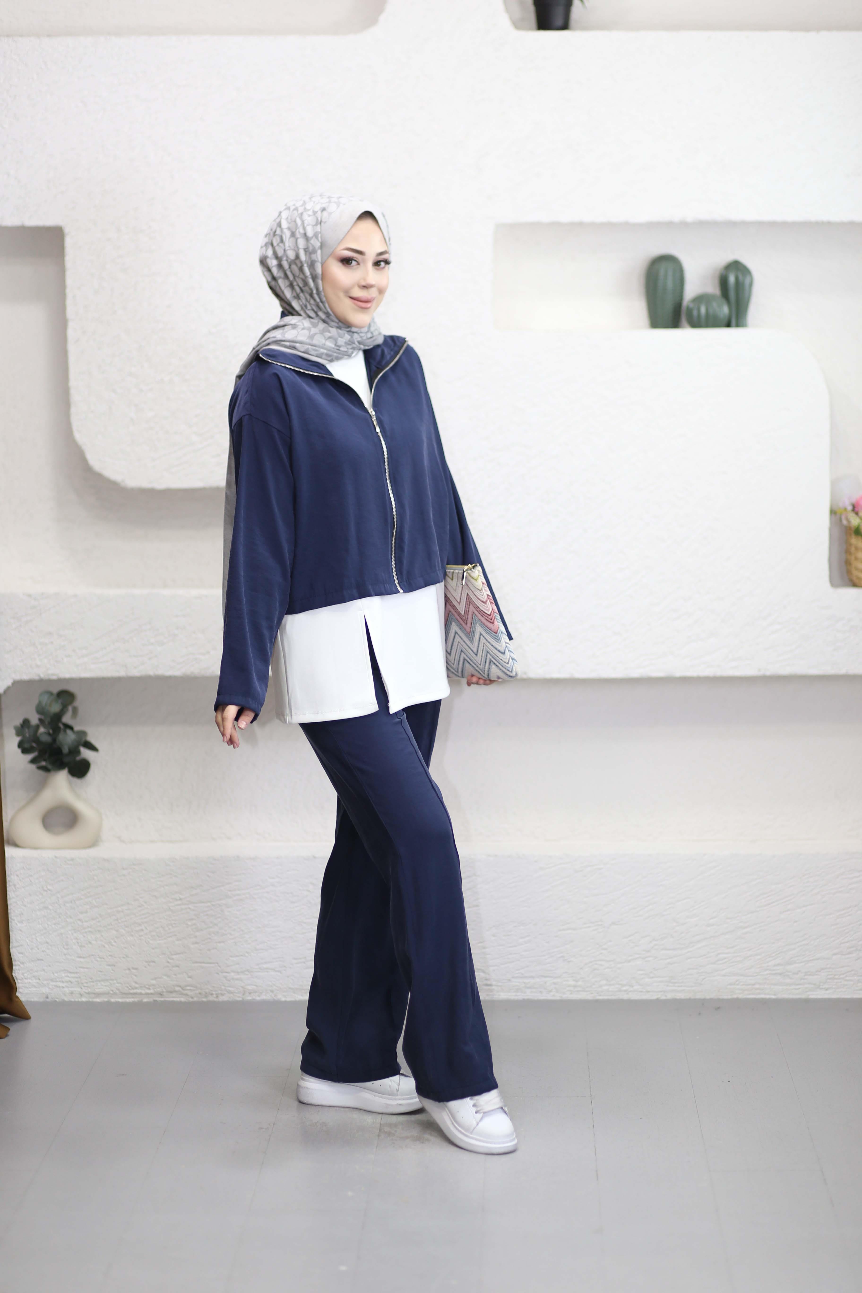 Penye İçlikli Takım Lacivert 22854