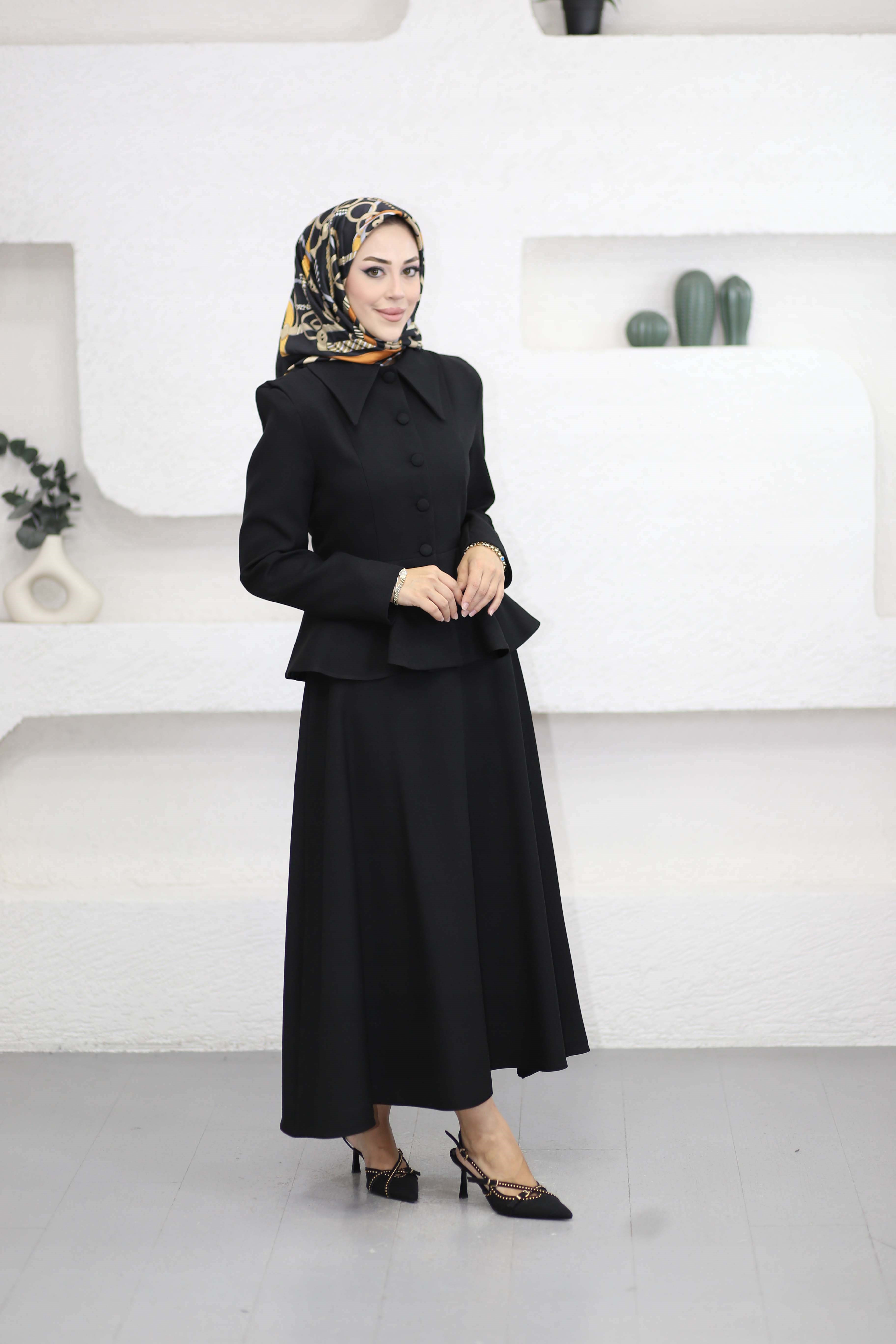 Anna Takım Siyah 3255