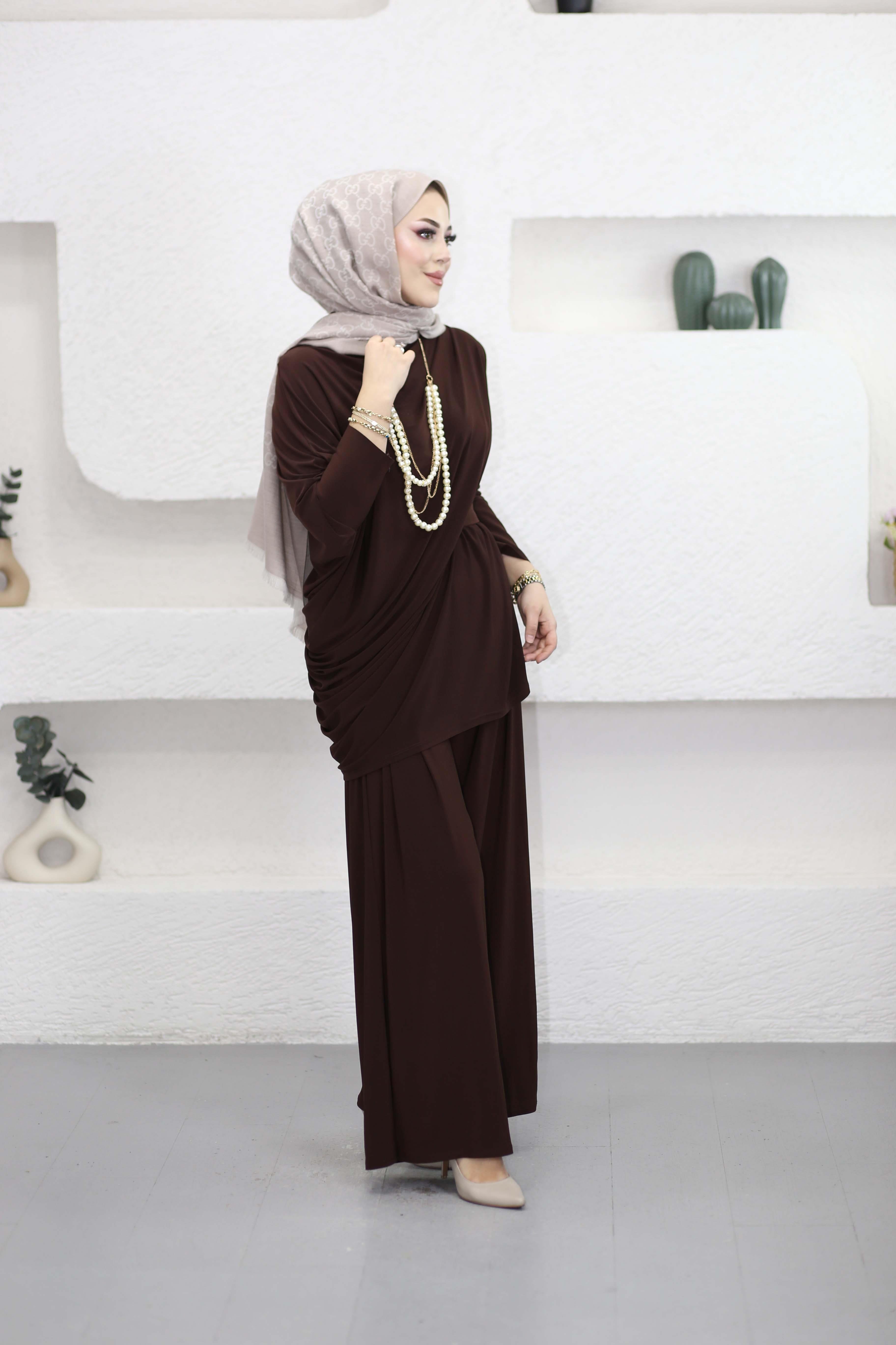 Basıc İnci Takım Kahverengi 6556