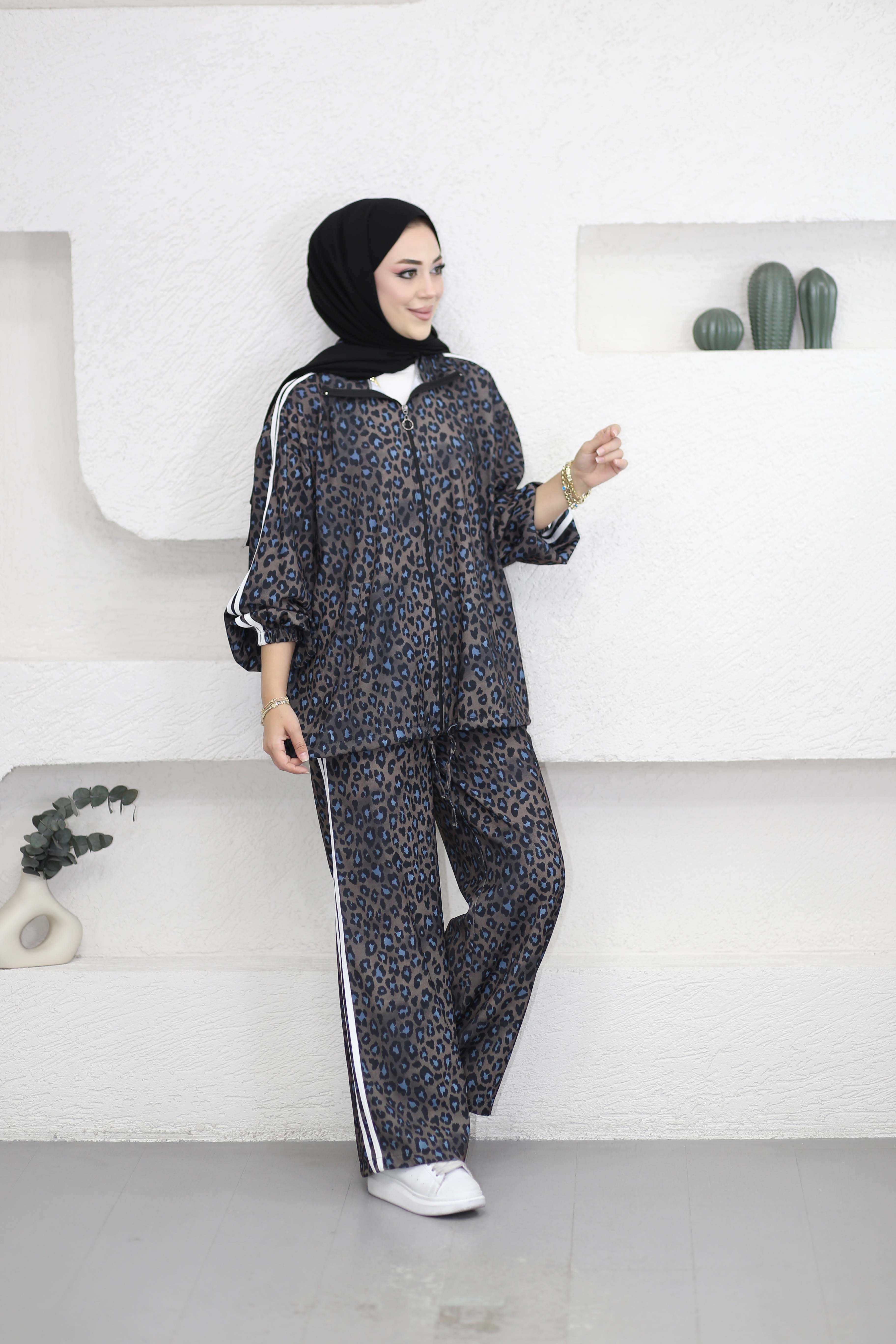 Leopar Takım Kahverengi 2939
