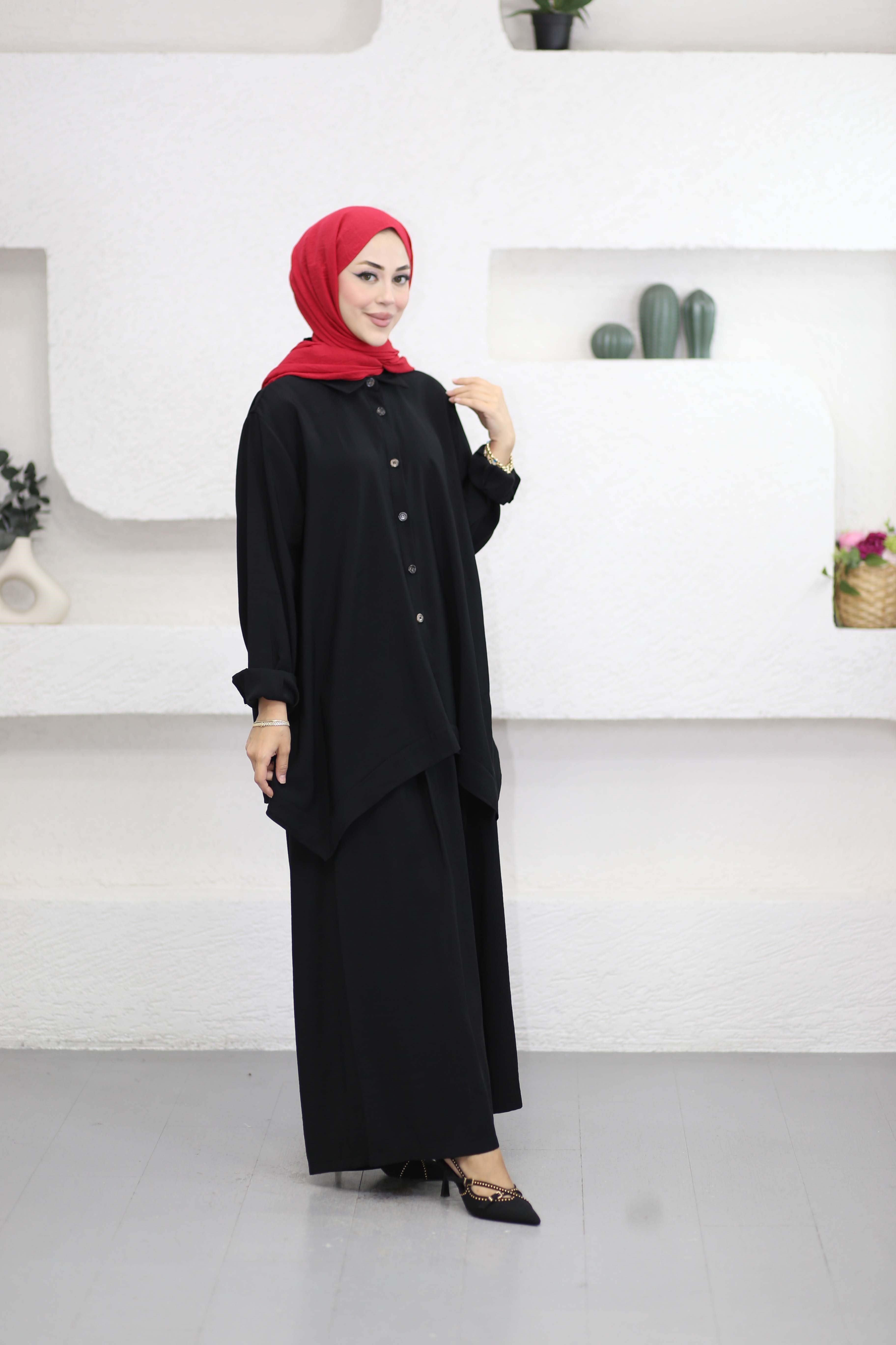 Nevra Takım Siyah 9071