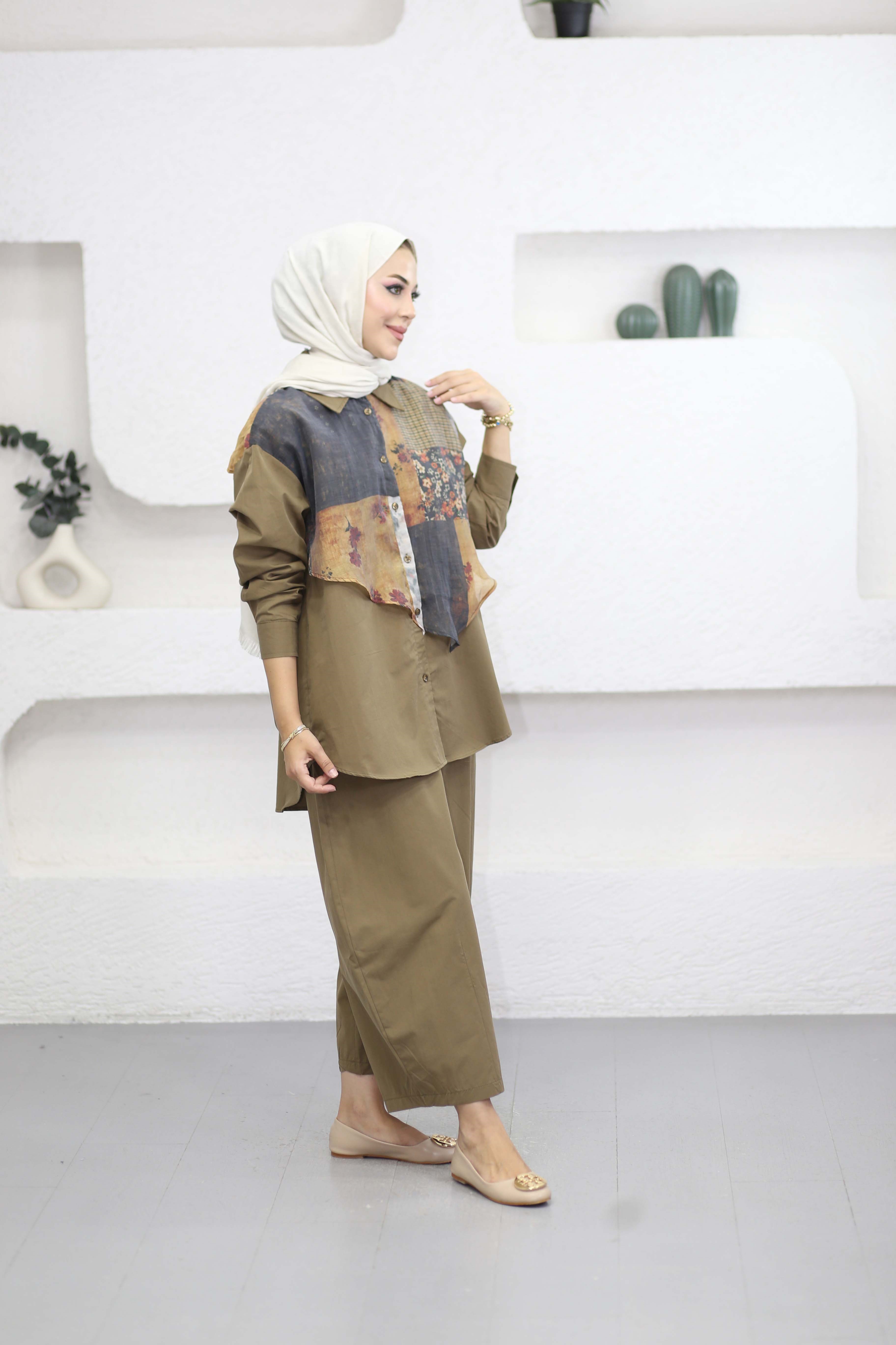 Desenli Rüzgarlıklı Takım Olivie 51477