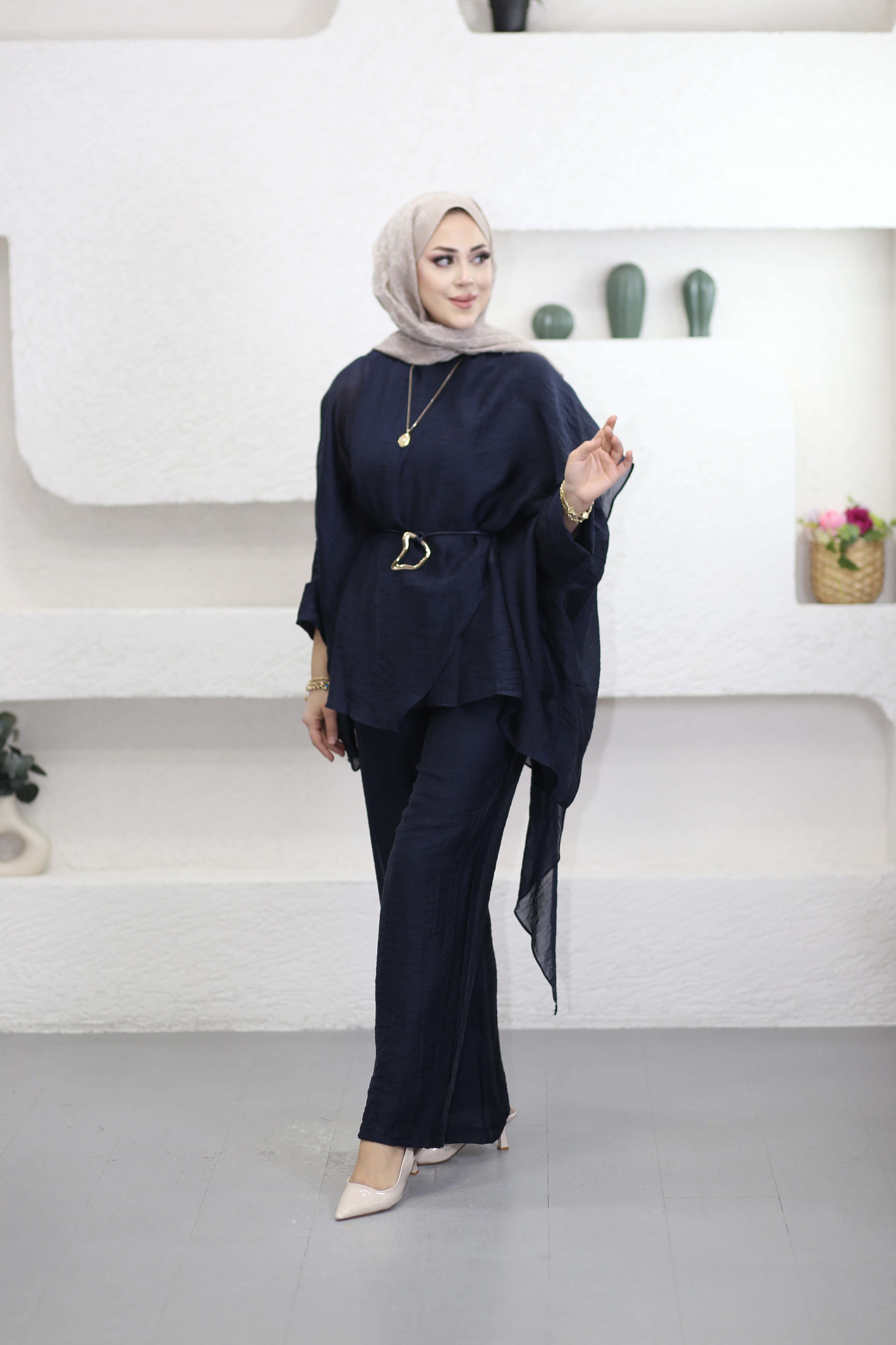 Asude Takım Lacivert 22858