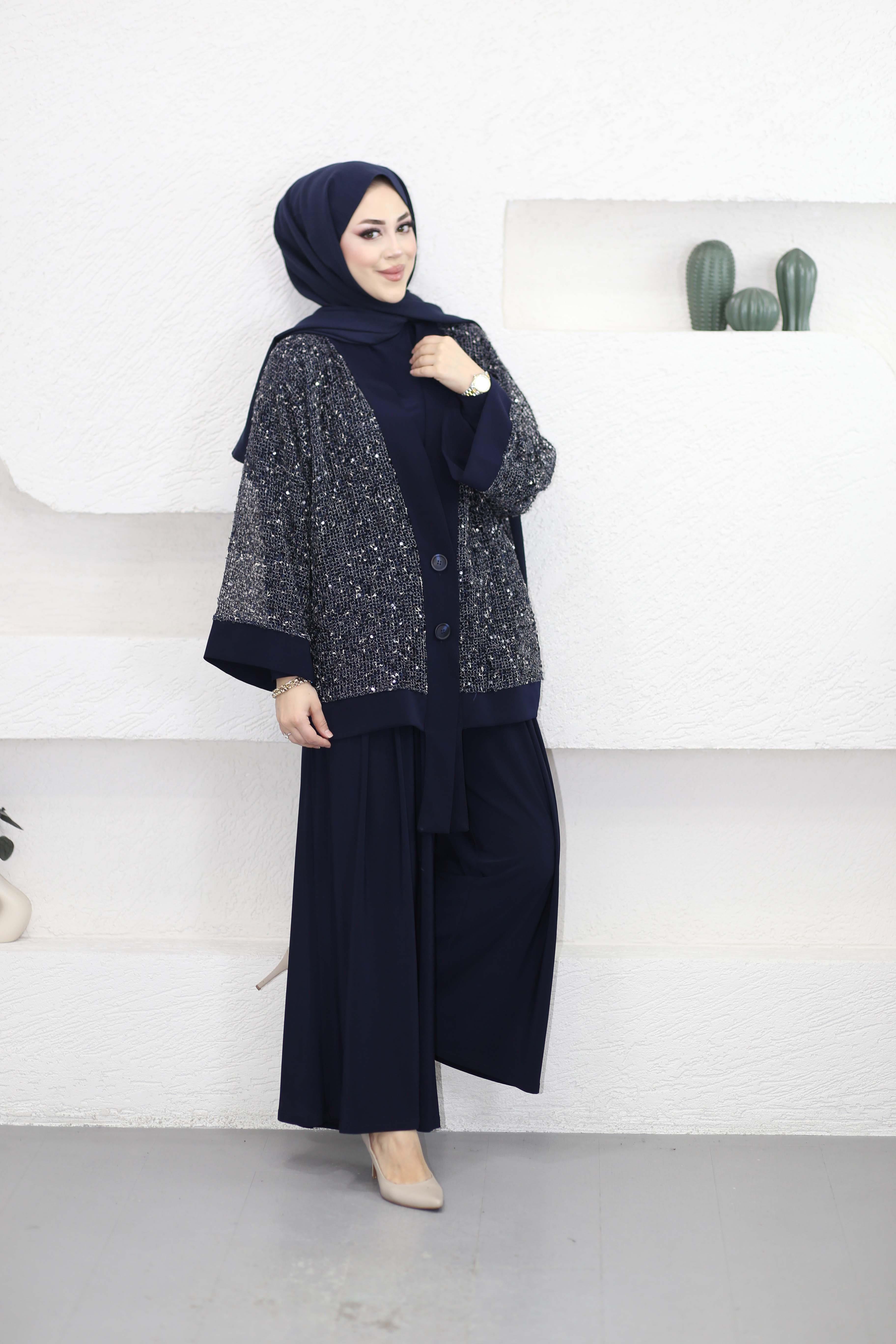 Premium Stil Takım Lacivert 6492