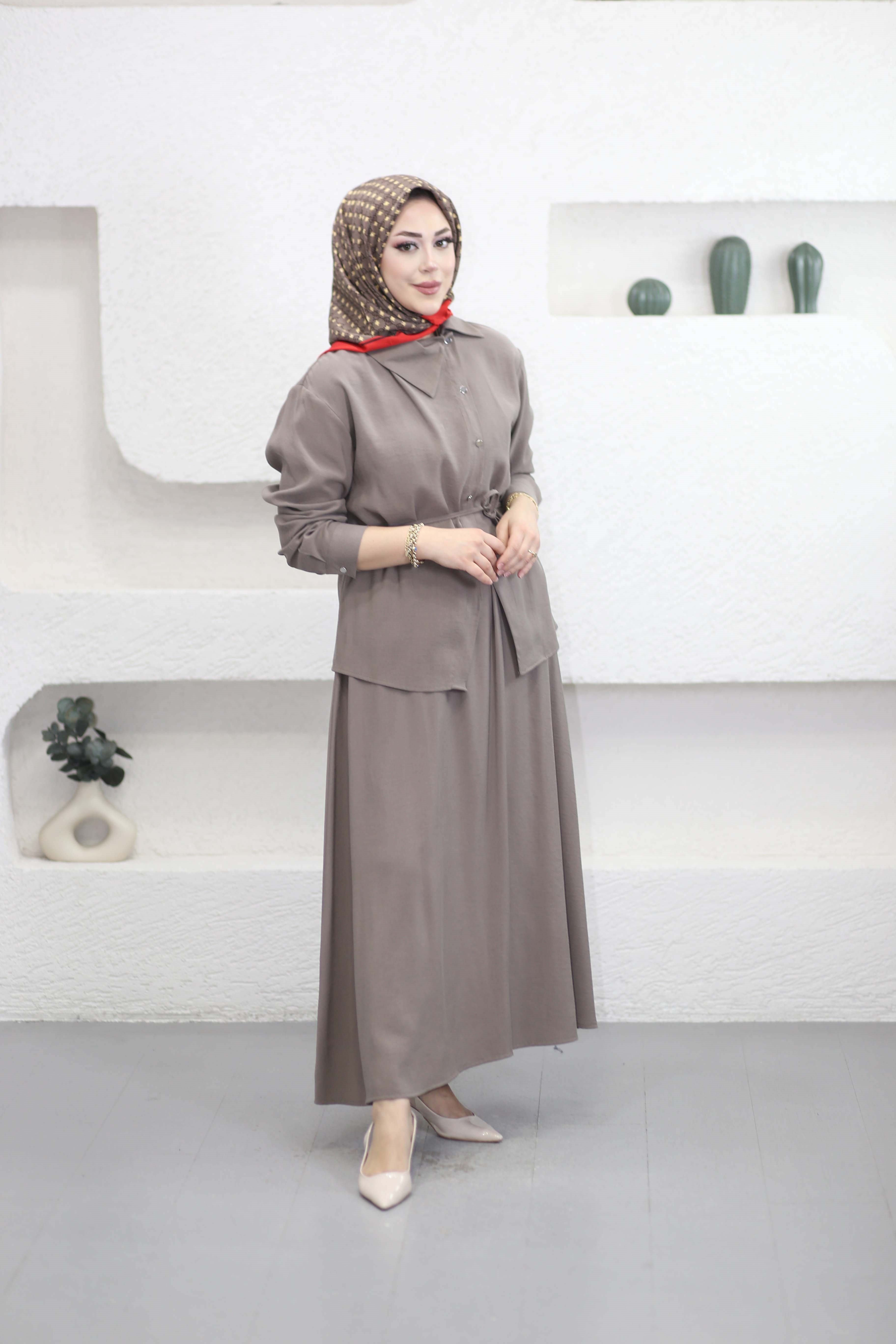 Soft Etekli Takım Vizon 7527