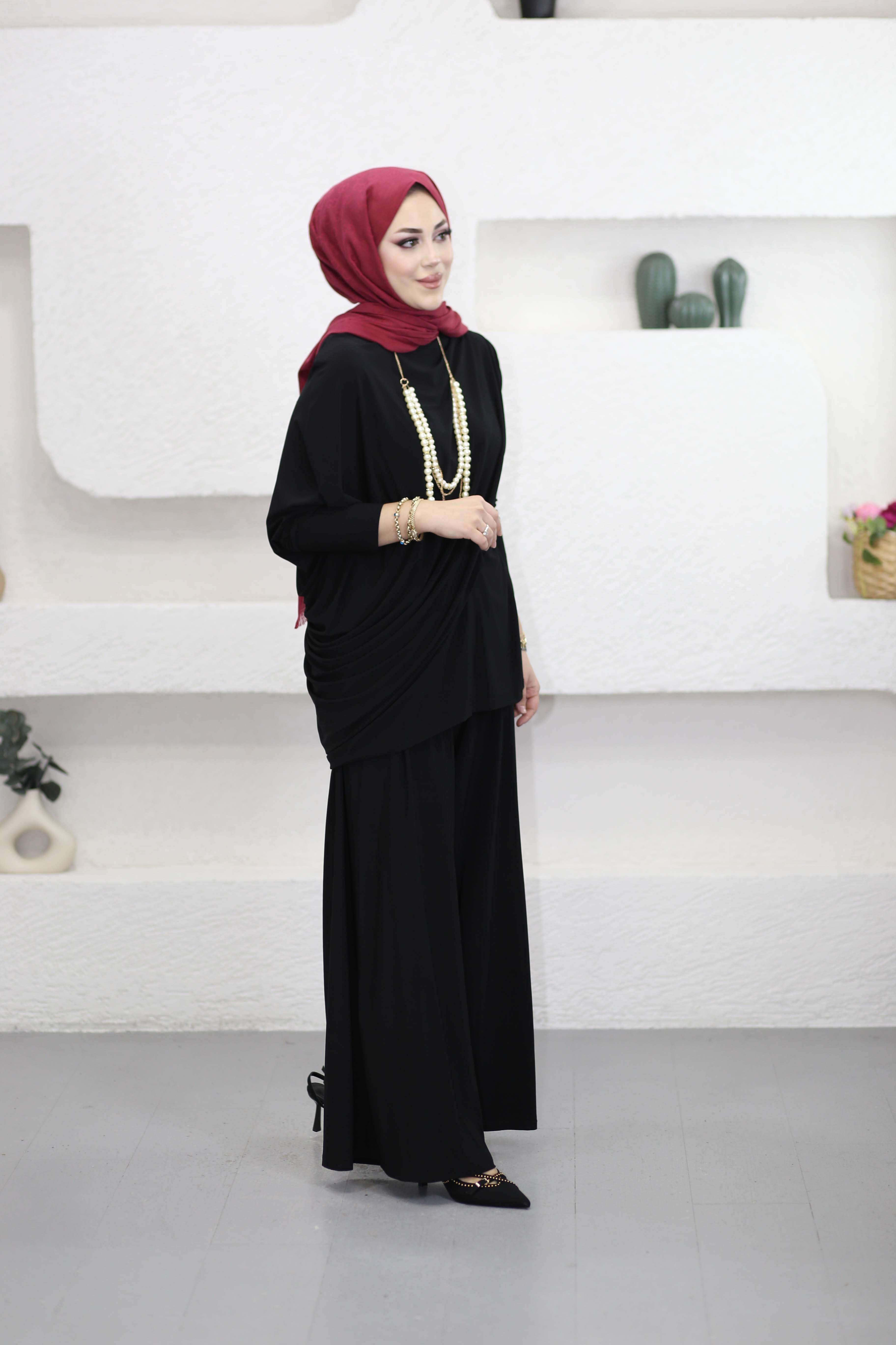 Basıc İnci Takım Siyah 6556