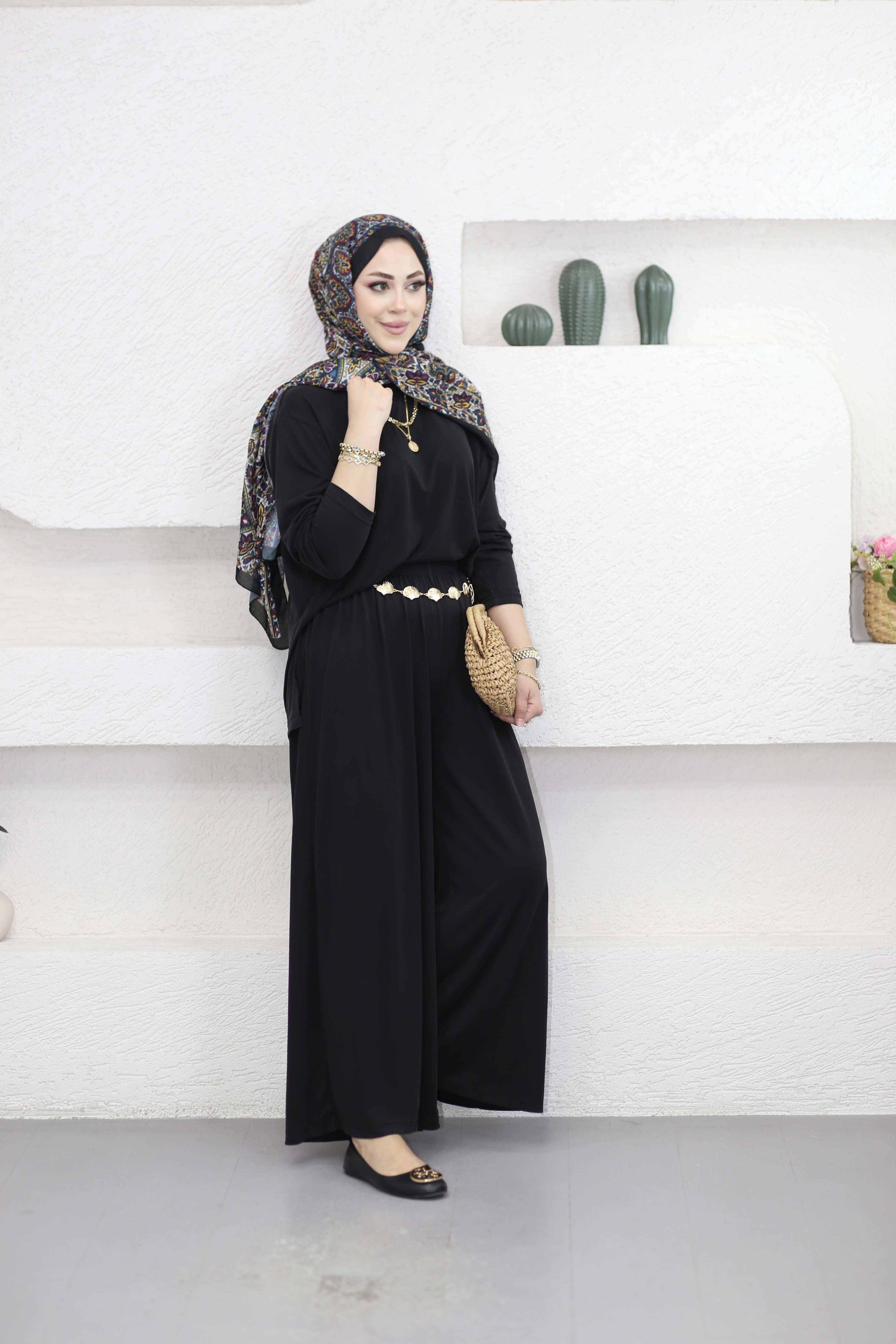 Bol Paça Oysho Takım Siyah 5712