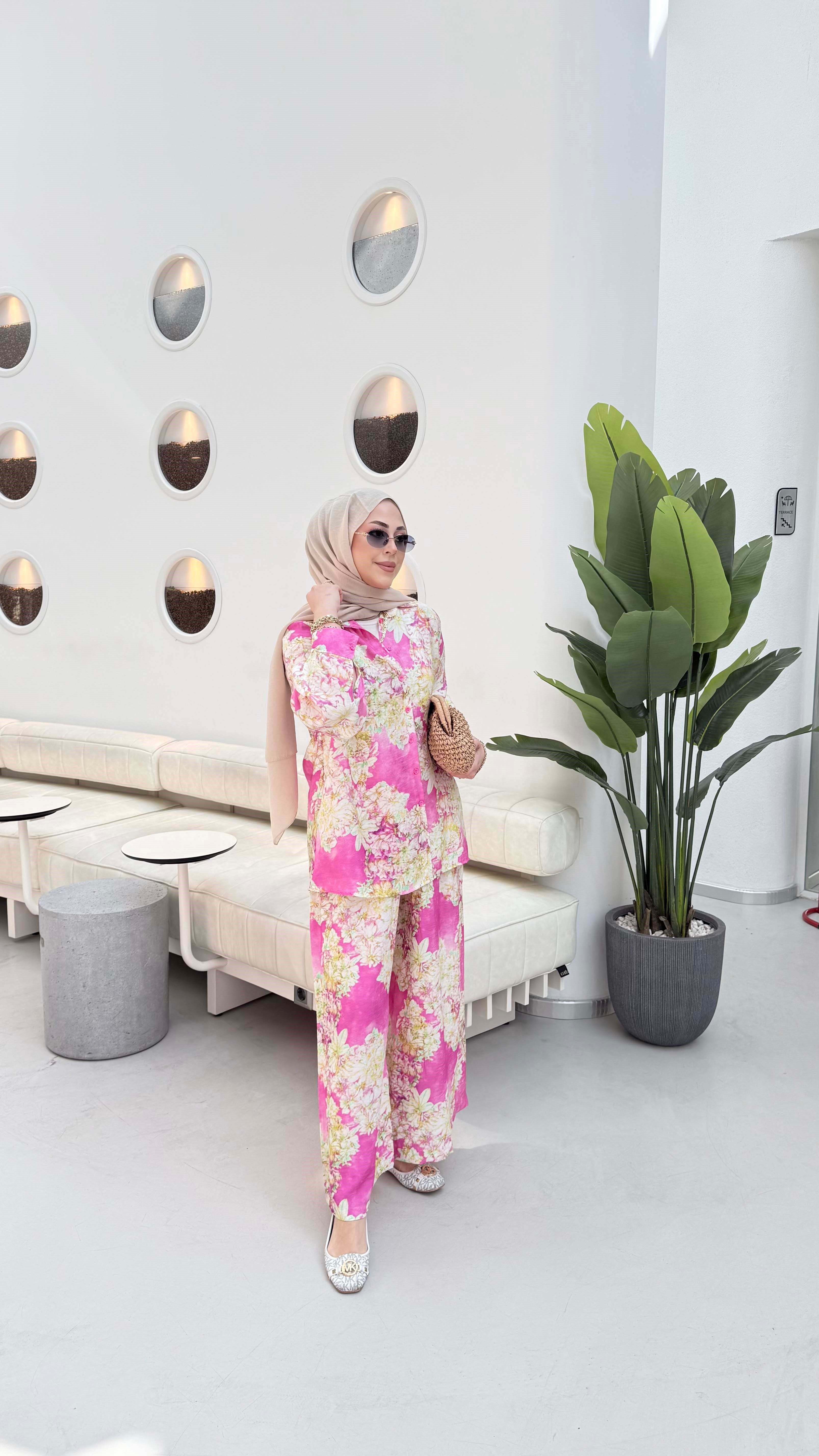 Alaçatı Takım Pembe 636