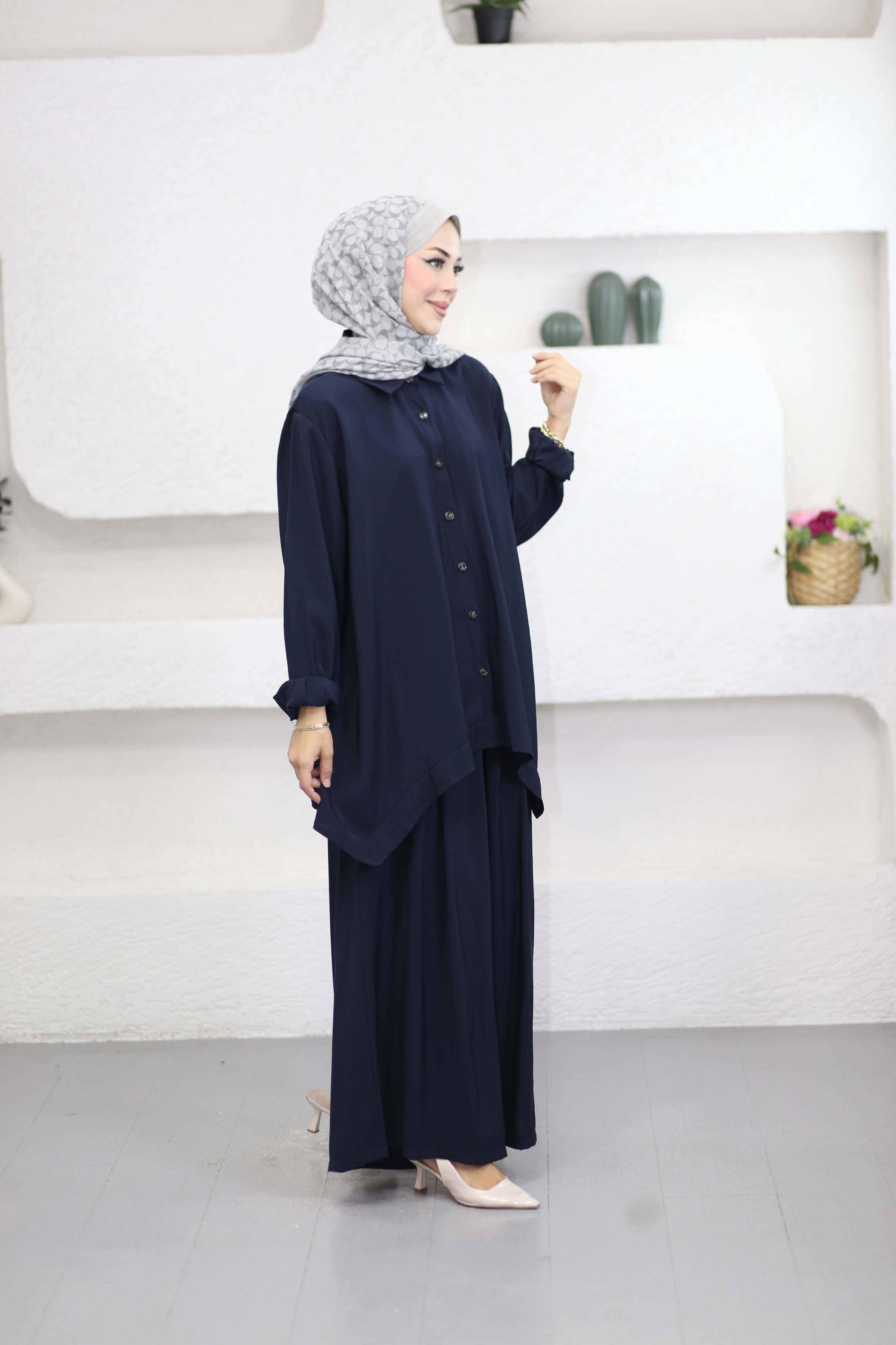 Nevra Takım Lacivert 9071