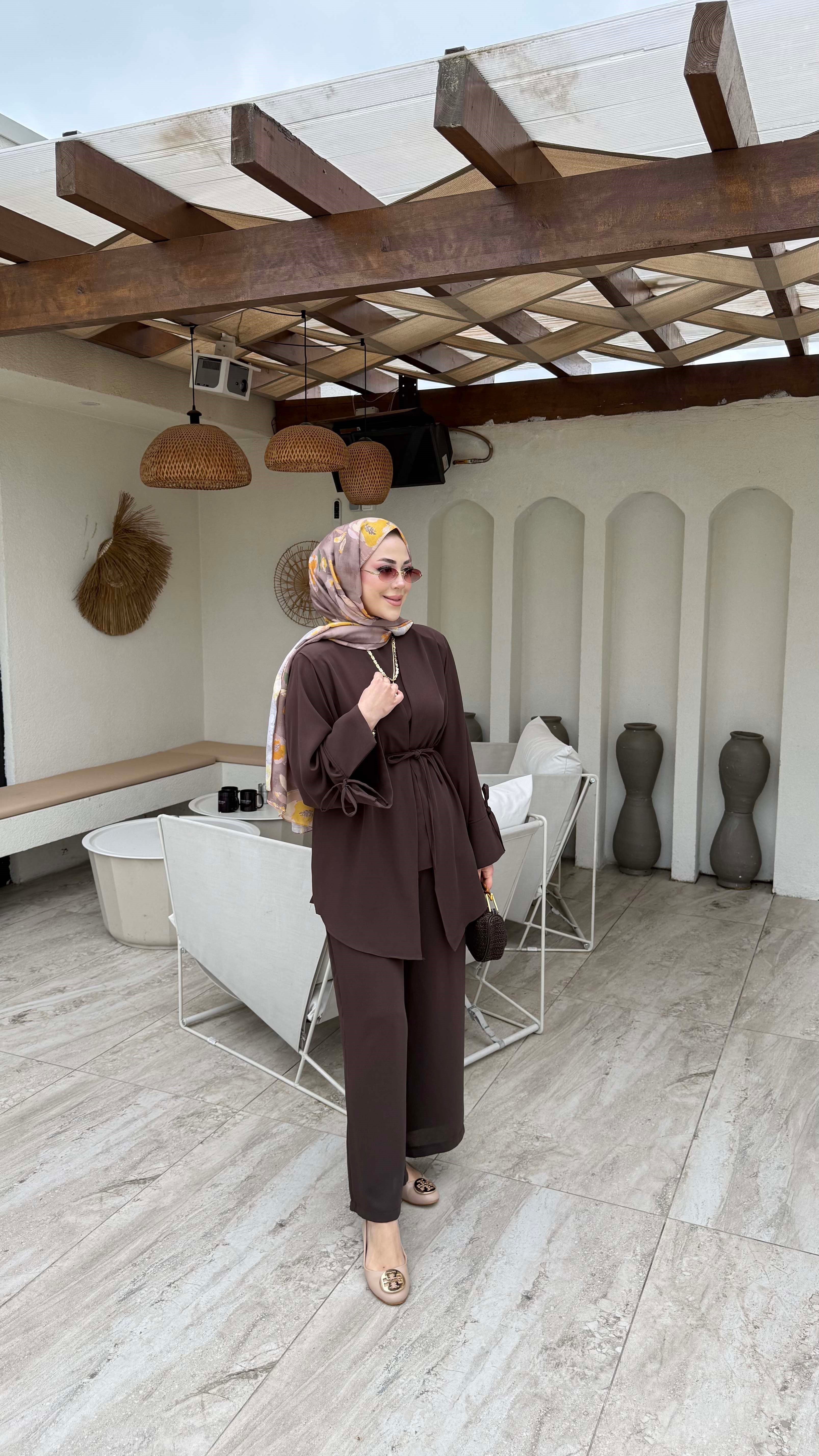 Üçlü Ceket Takım Kahverengi 3014