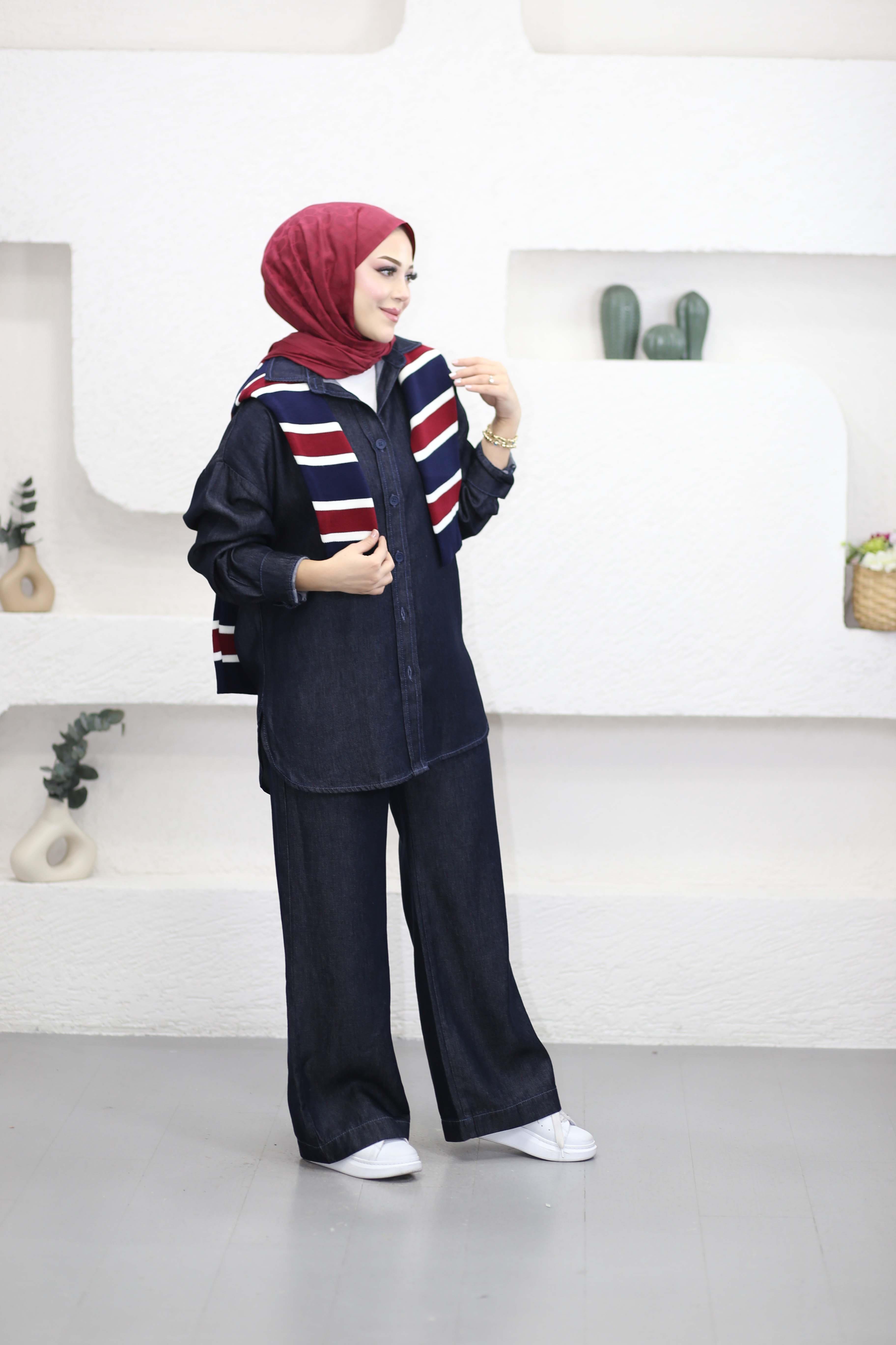 Sena Denim Takım Koyu Mavi 7415