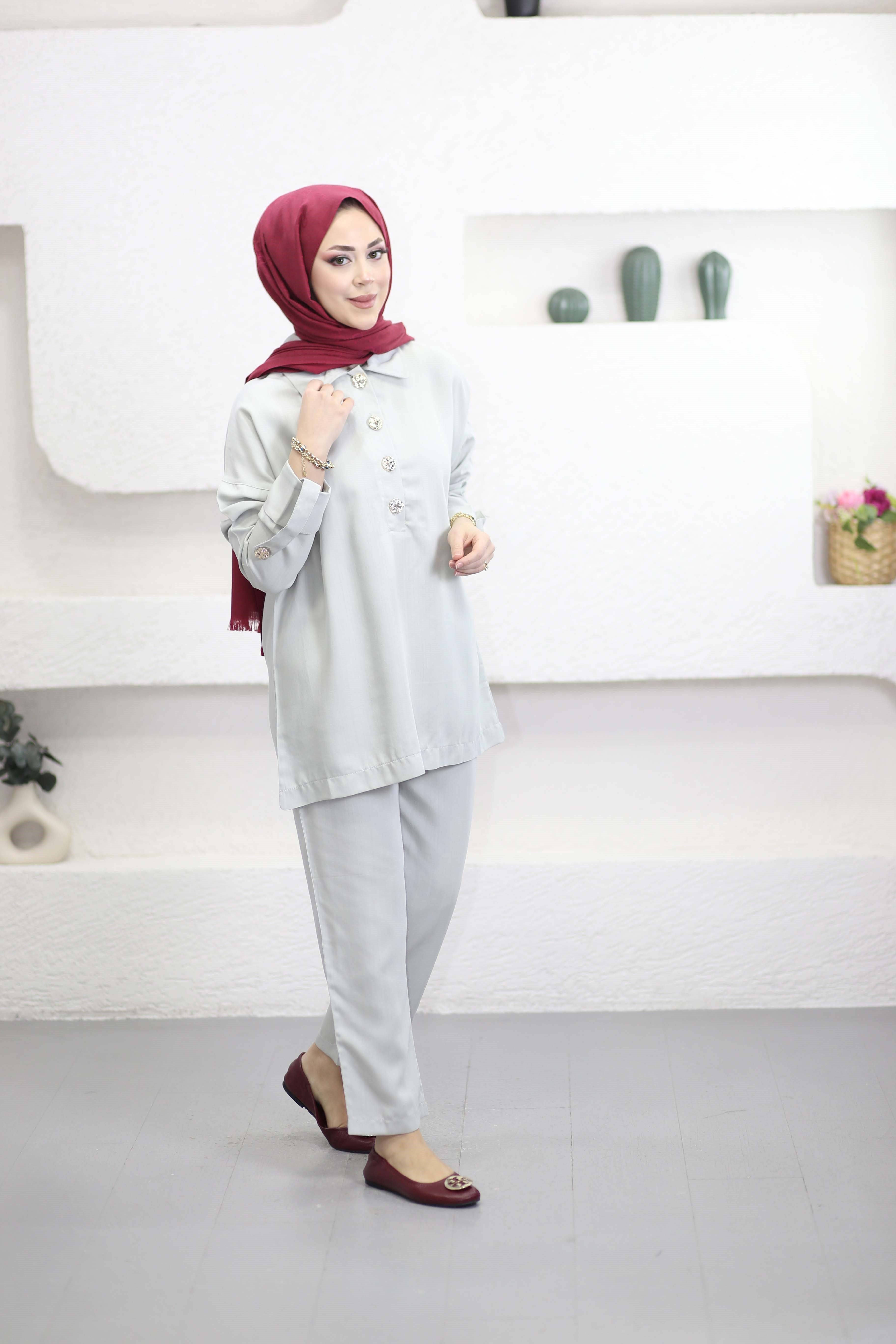 Yonca Takım Gri 5802