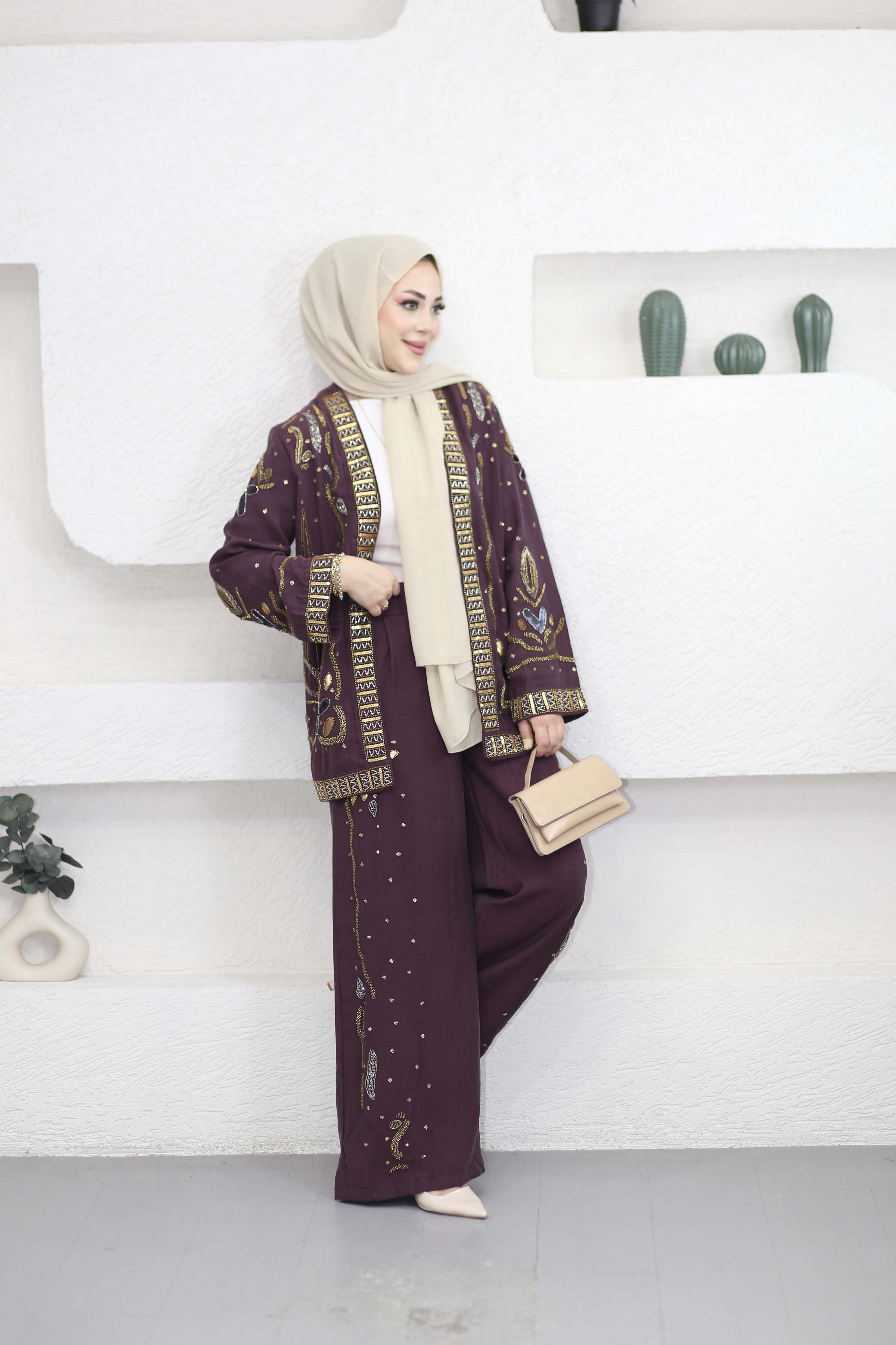 Sharm Takım Bordo 34839