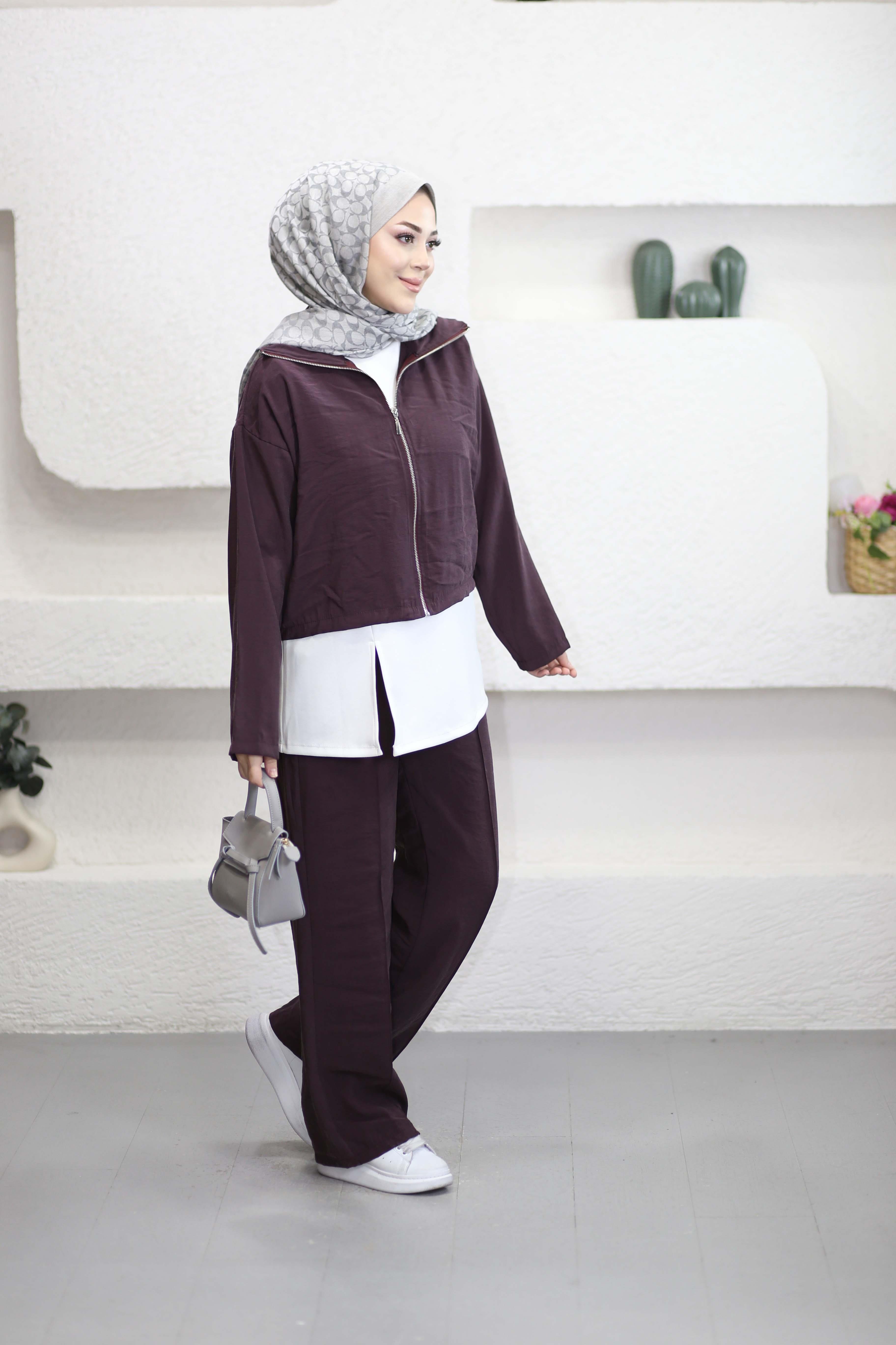 Penye İçlikli Takım Mürdüm 22854