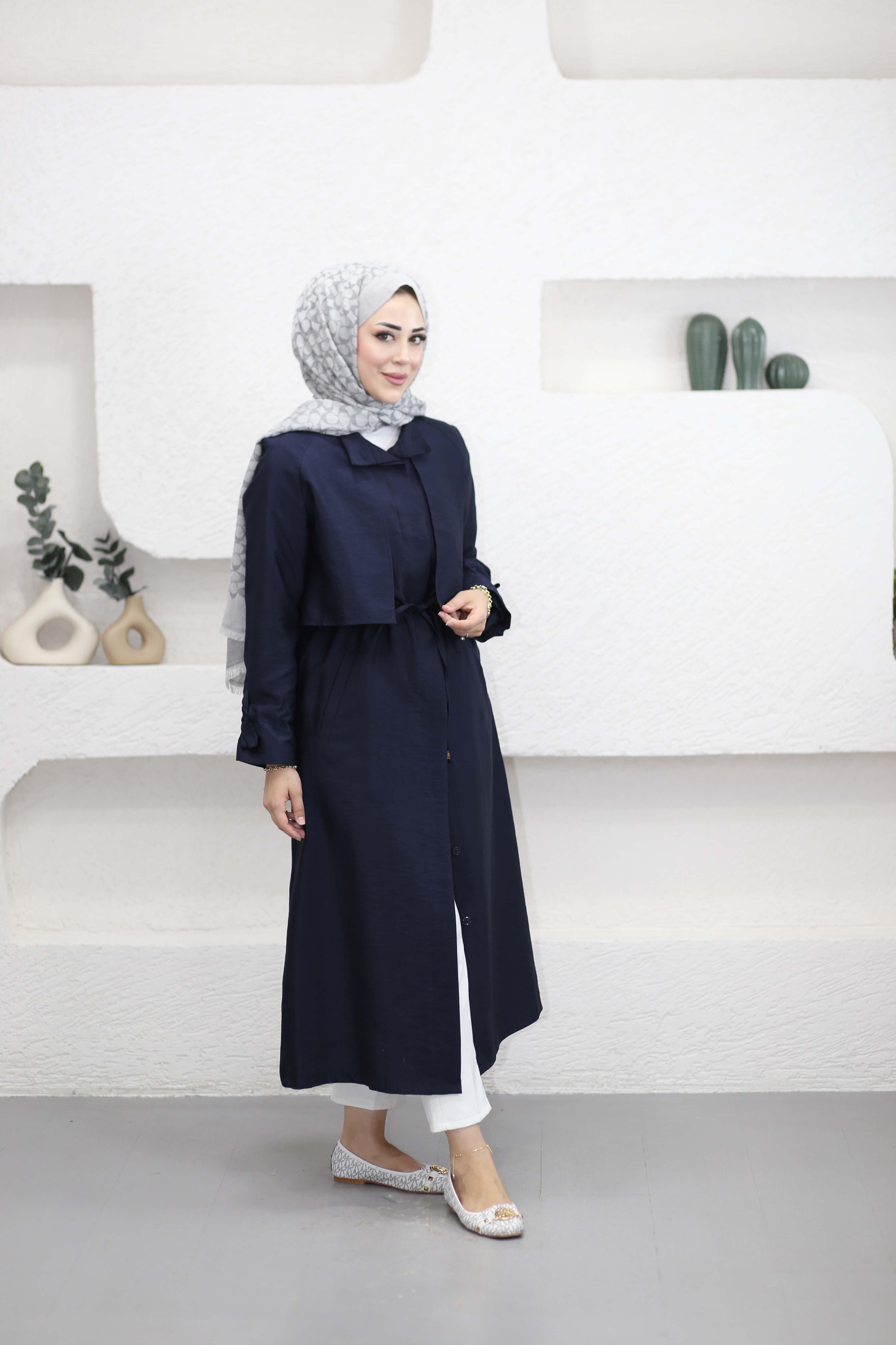 Salaş Trençkot Lacivert 4176