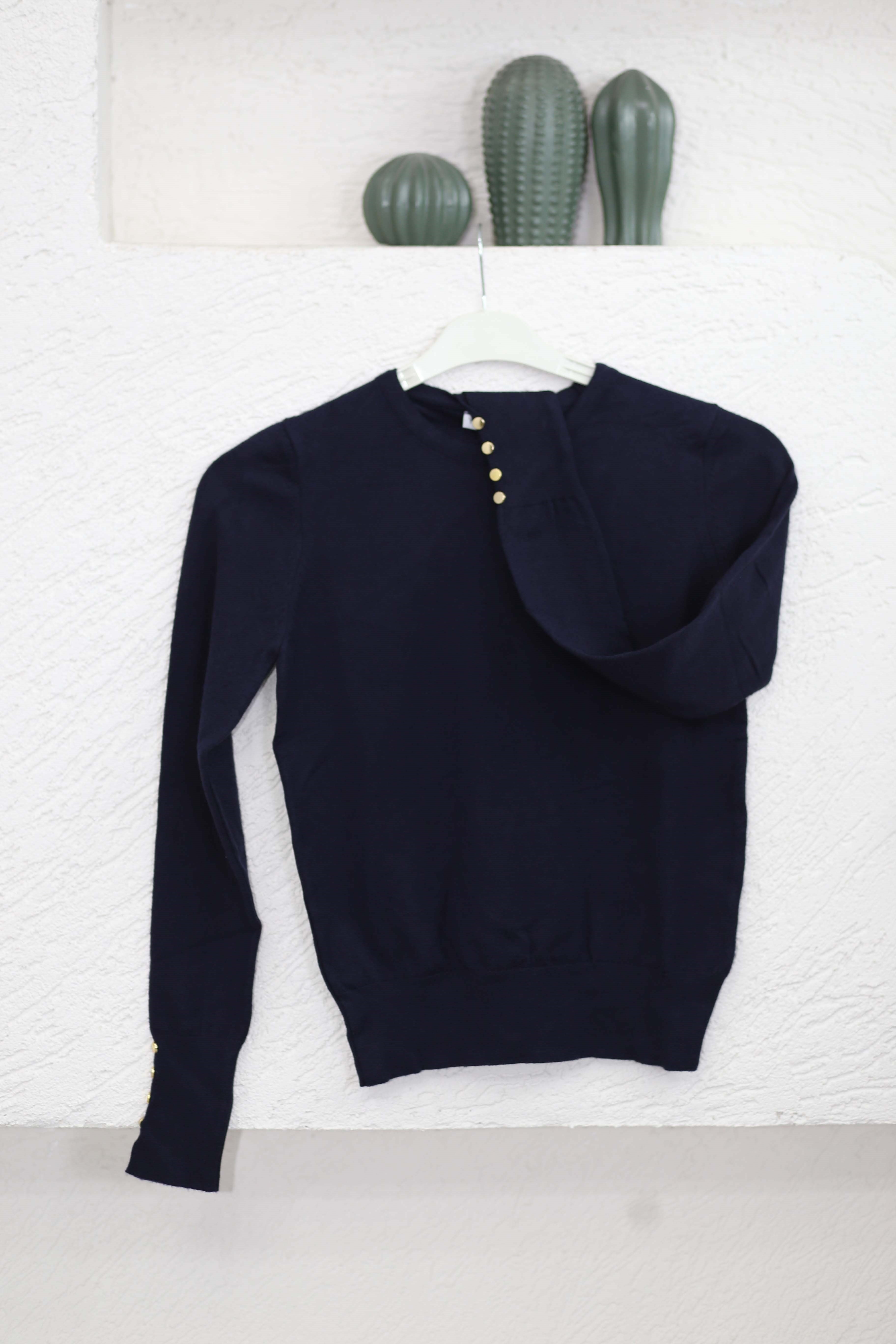 Zara Triko Badi Lacivert 6116