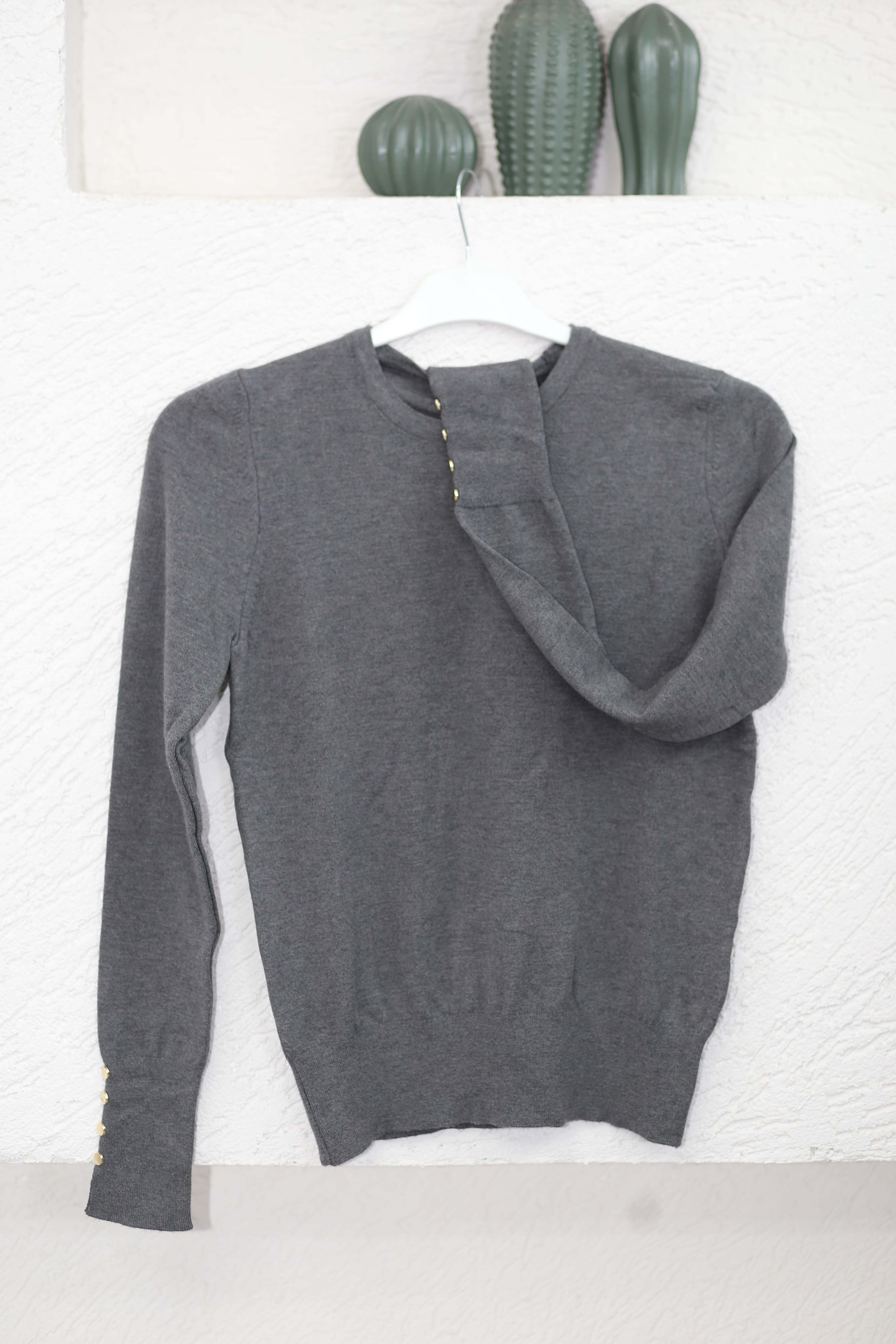 Zara Triko Badi Gri 6116