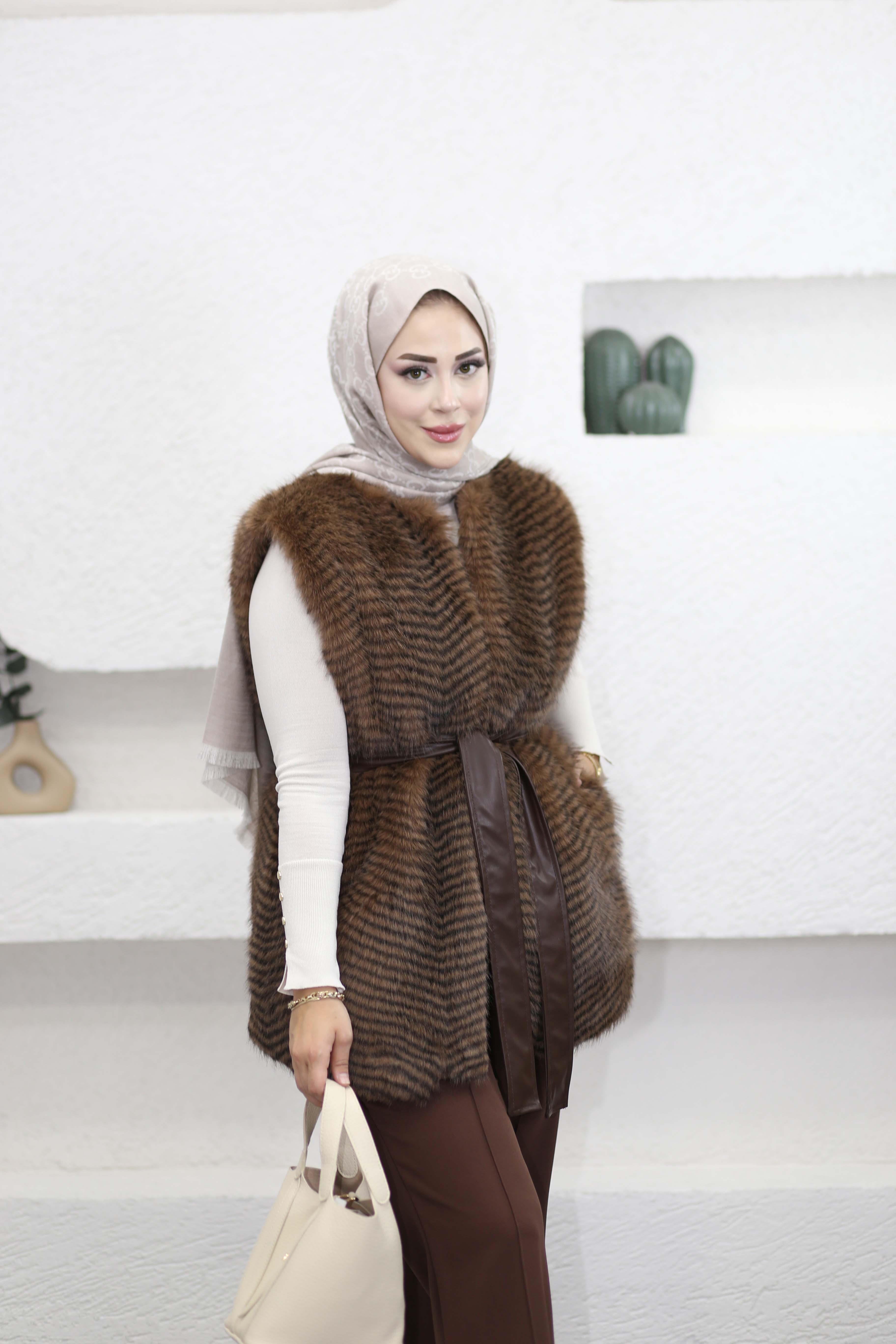 Paris Yelek Kahverengi 51241