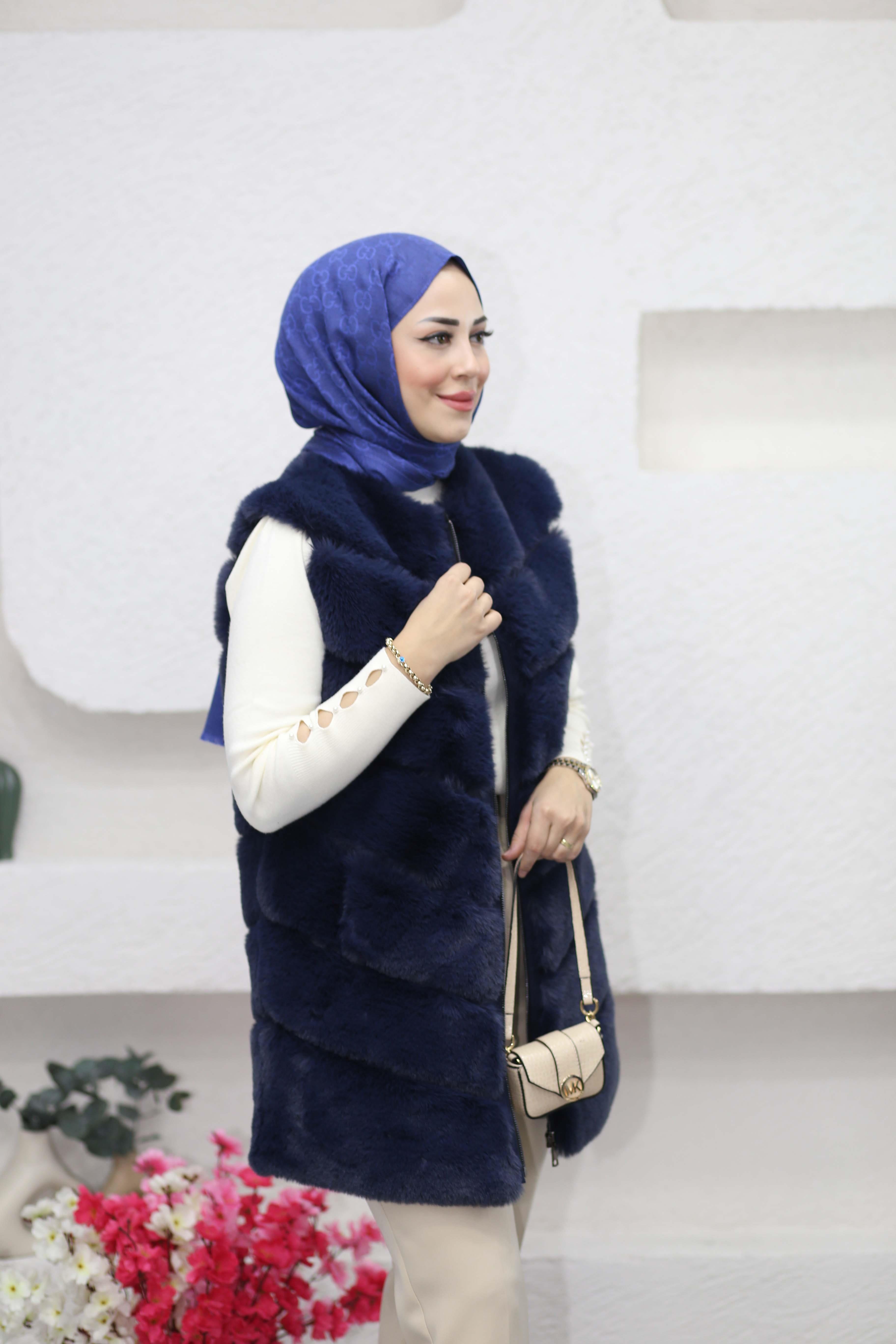Kürk Yelek (80 cm) Lacivert 6879