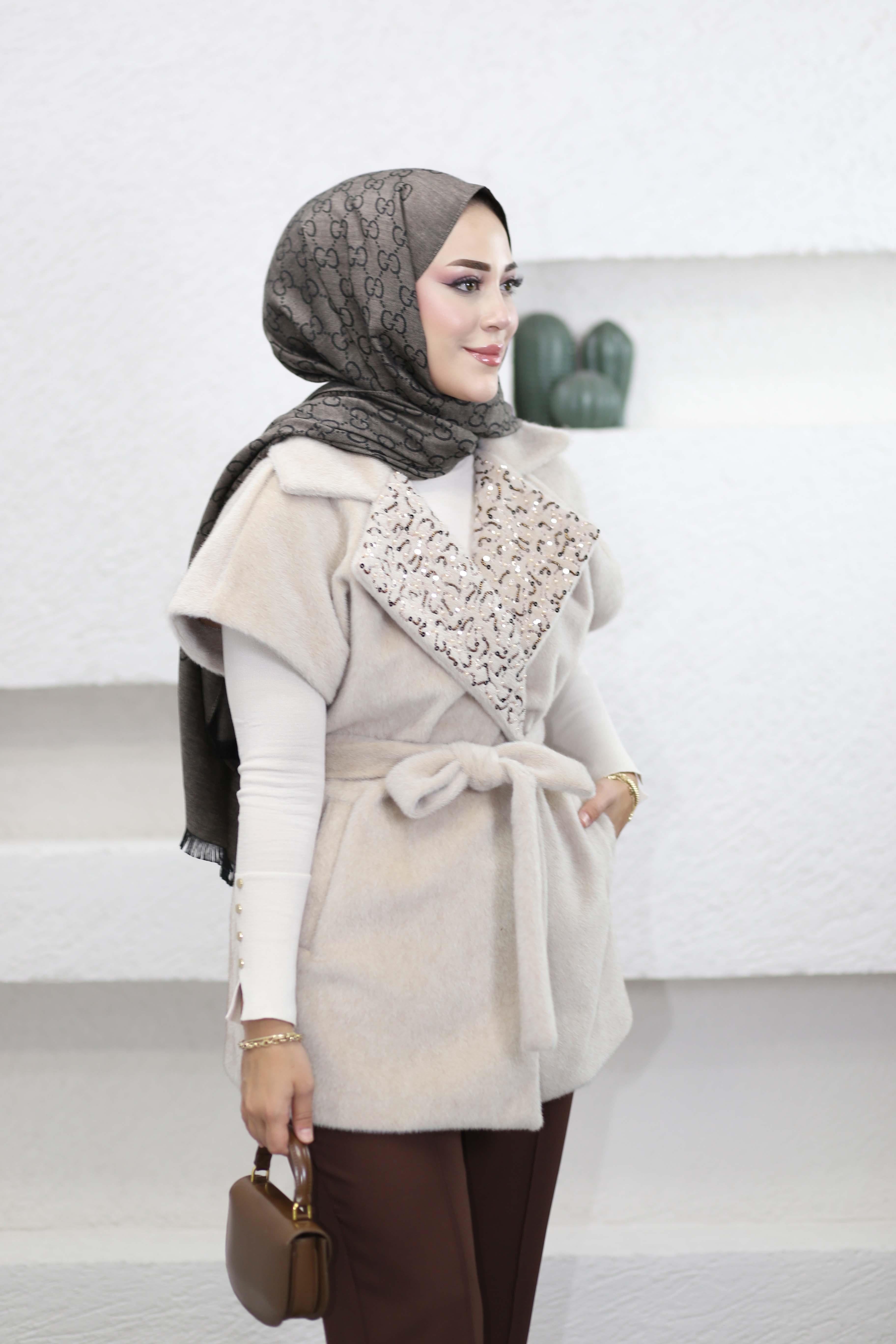 Pullu Yelek Bej 51220