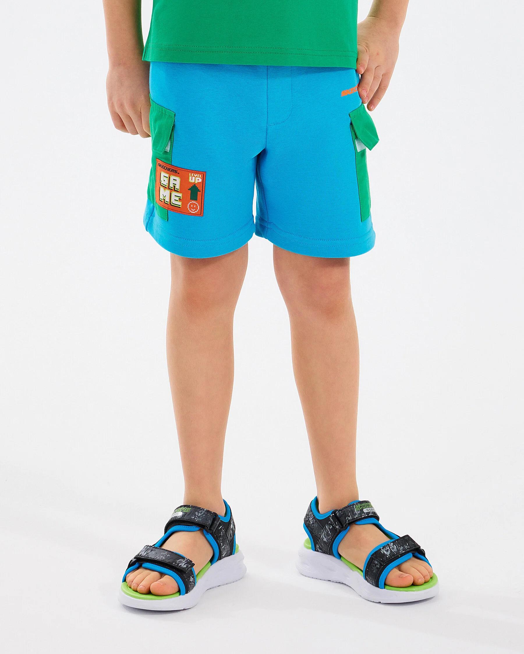 B Lw Fleece Short - YEŞİL (KOYU) NUBUK